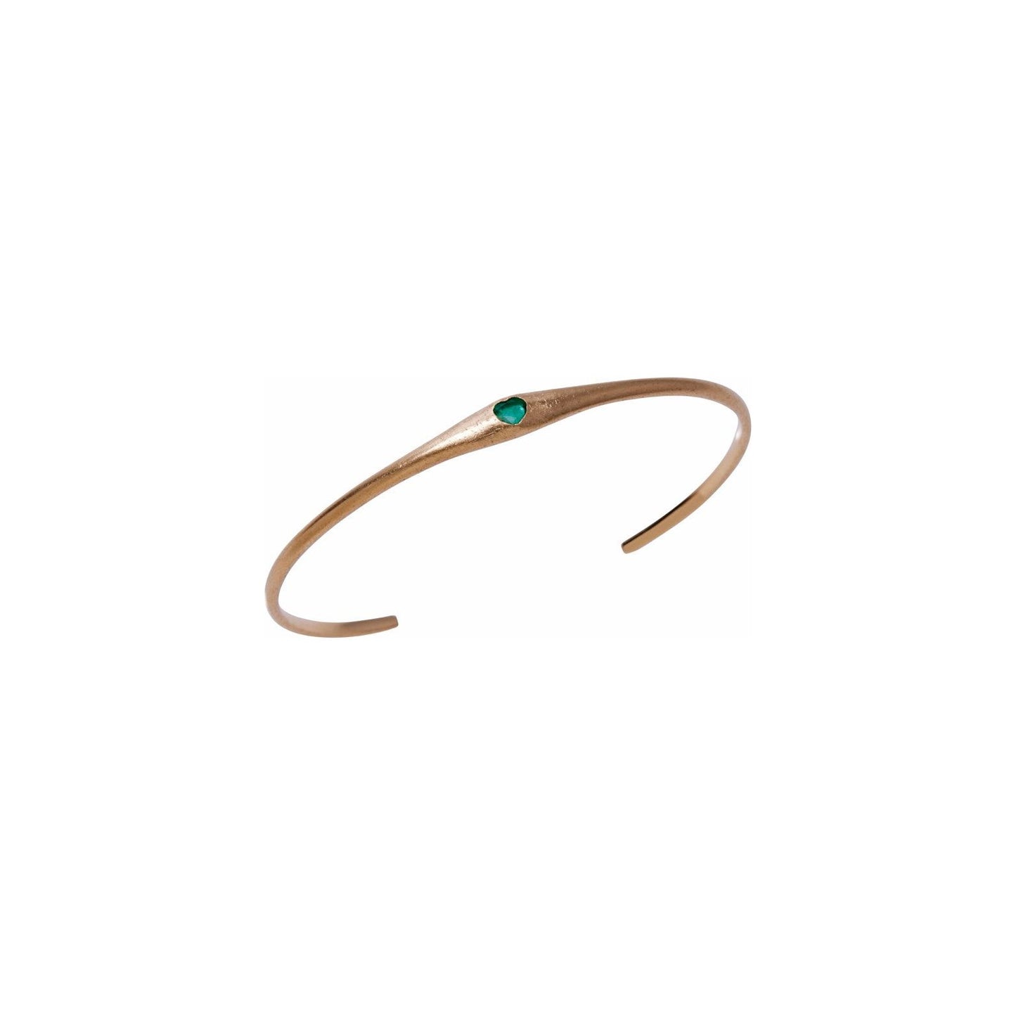 HEART EMERALD GOLD BANGLE LIMITED EDITION