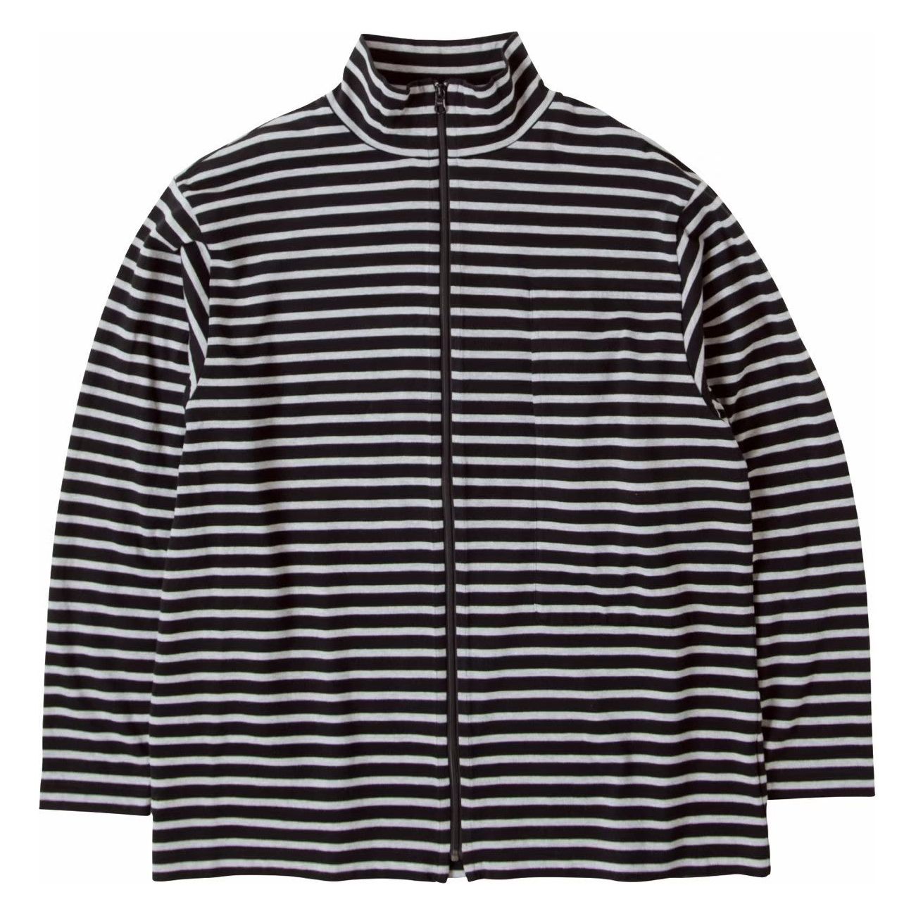 BEATNIK BORDER ZIP UP TURTLENECK