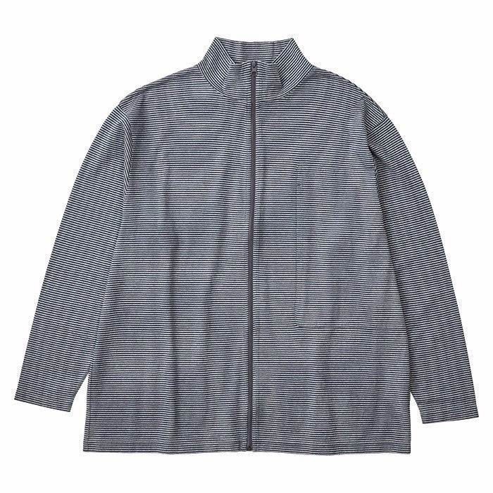 H/W BEATNIK BORDER ZIP UP TURTLENECK