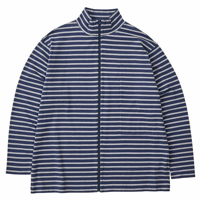 H/W BEATNIK BORDER ZIP UP TURTLENECK