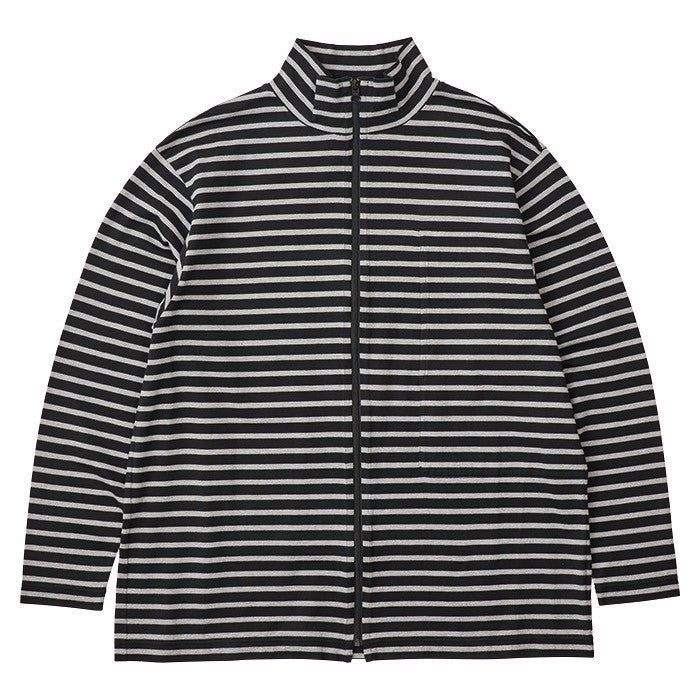 H/W BEATNIK BORDER ZIP UP TURTLENECK