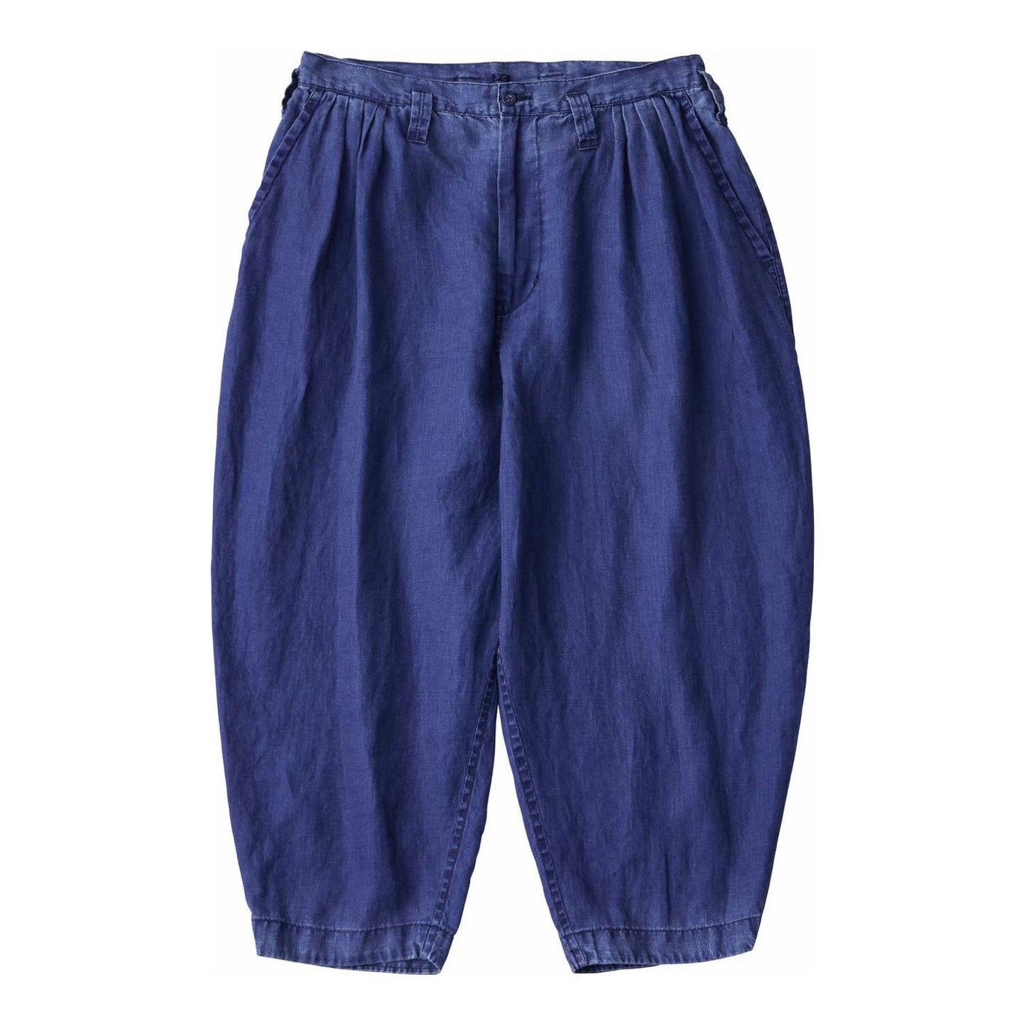 INDIGO LINEN BEBOP PANTS