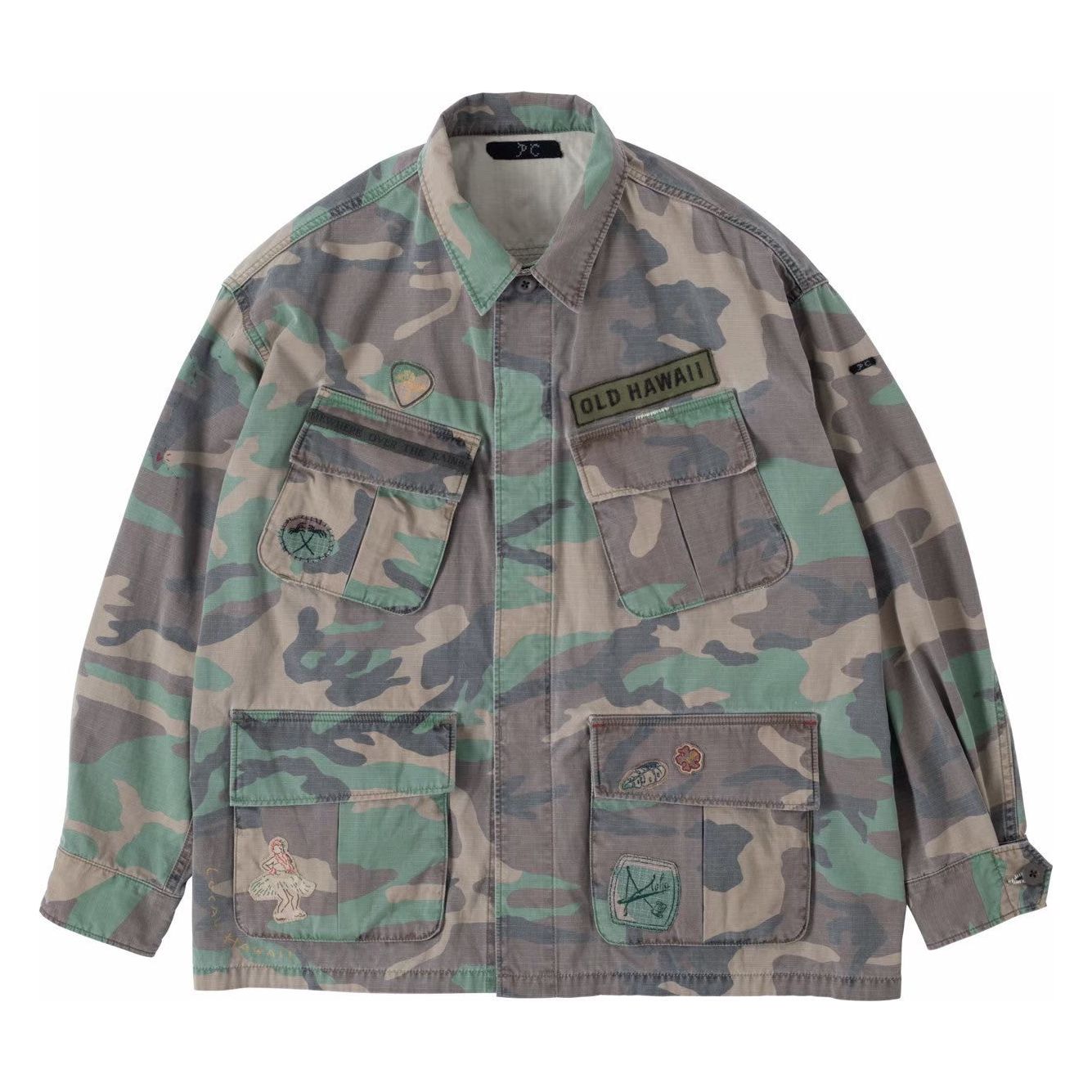 ALOHA CAMOUFLAGE MILITARY JACKET