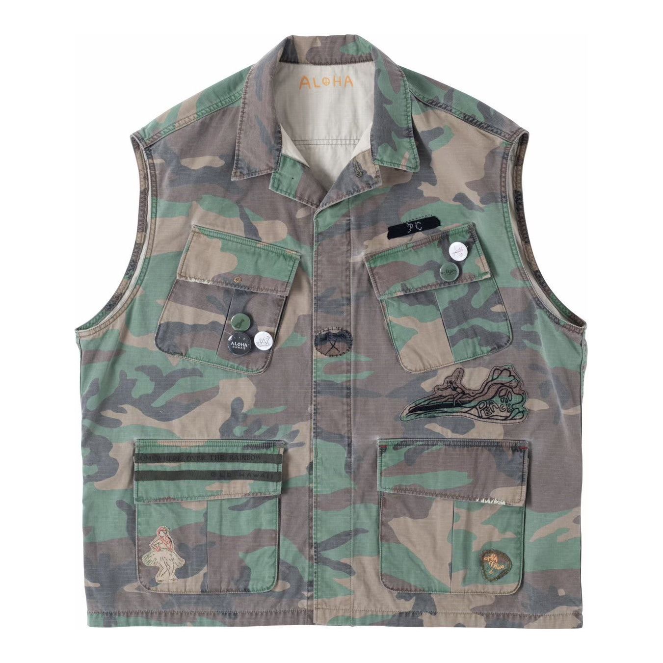 ALOHA CAMOUFLAGE MILITARY VEST