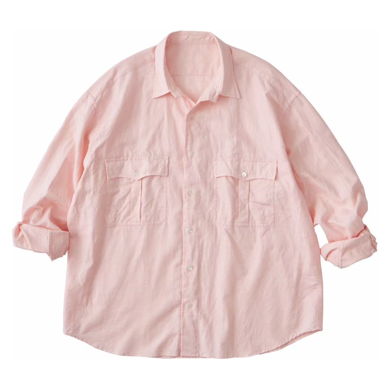 ROLL UP COTTON LINEN SHIRT (ALUMO)