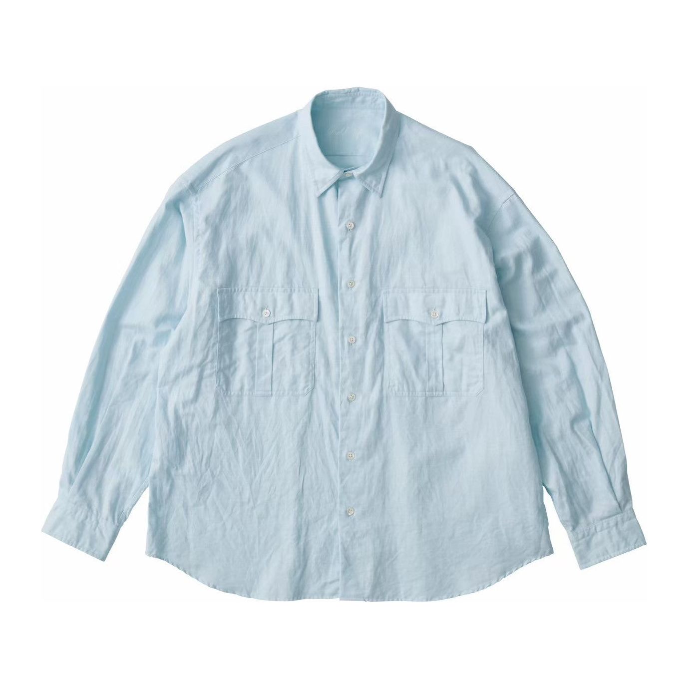 ROLL UP COTTON LINEN SHIRT (ALUMO)