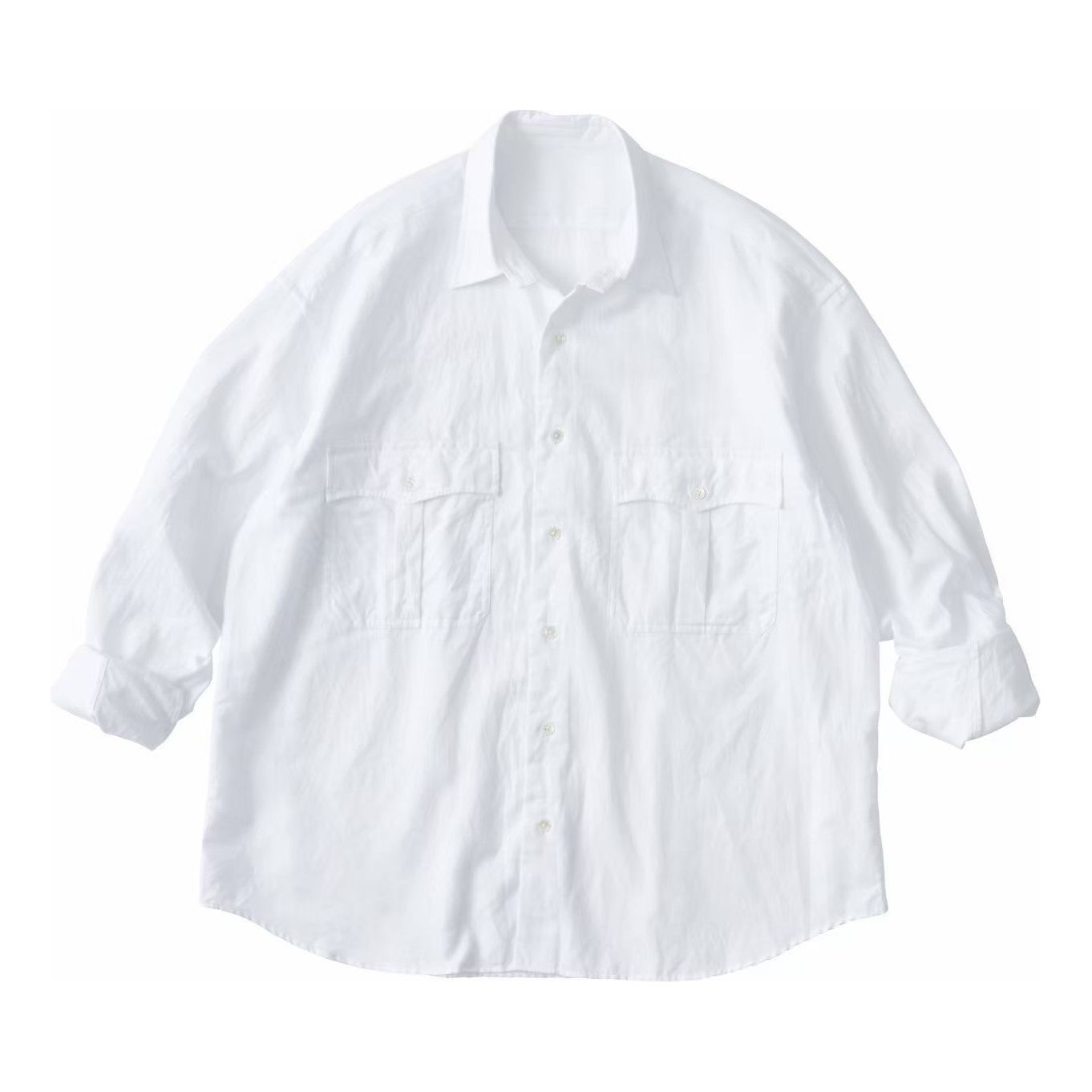 ROLL UP COTTON LINEN SHIRT (ALUMO)