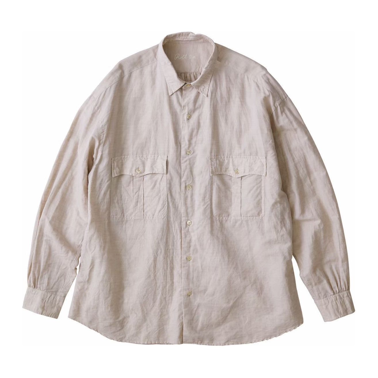 ROLL UP LINEN COTTON SHIRT (CANCLINI)