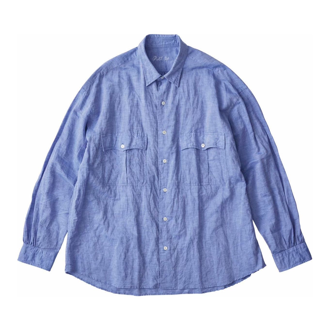 ROLL UP LINEN COTTON SHIRT (CANCLINI)