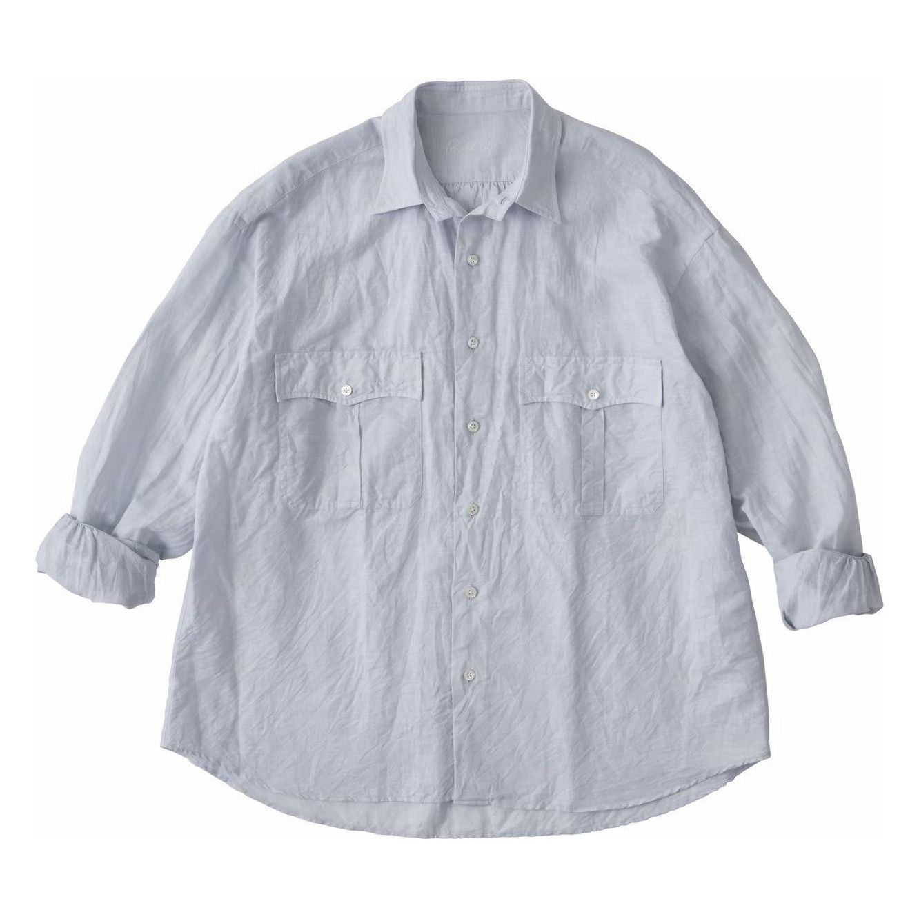 ROLL UP LINEN COTTON SHIRT (CANCLINI)