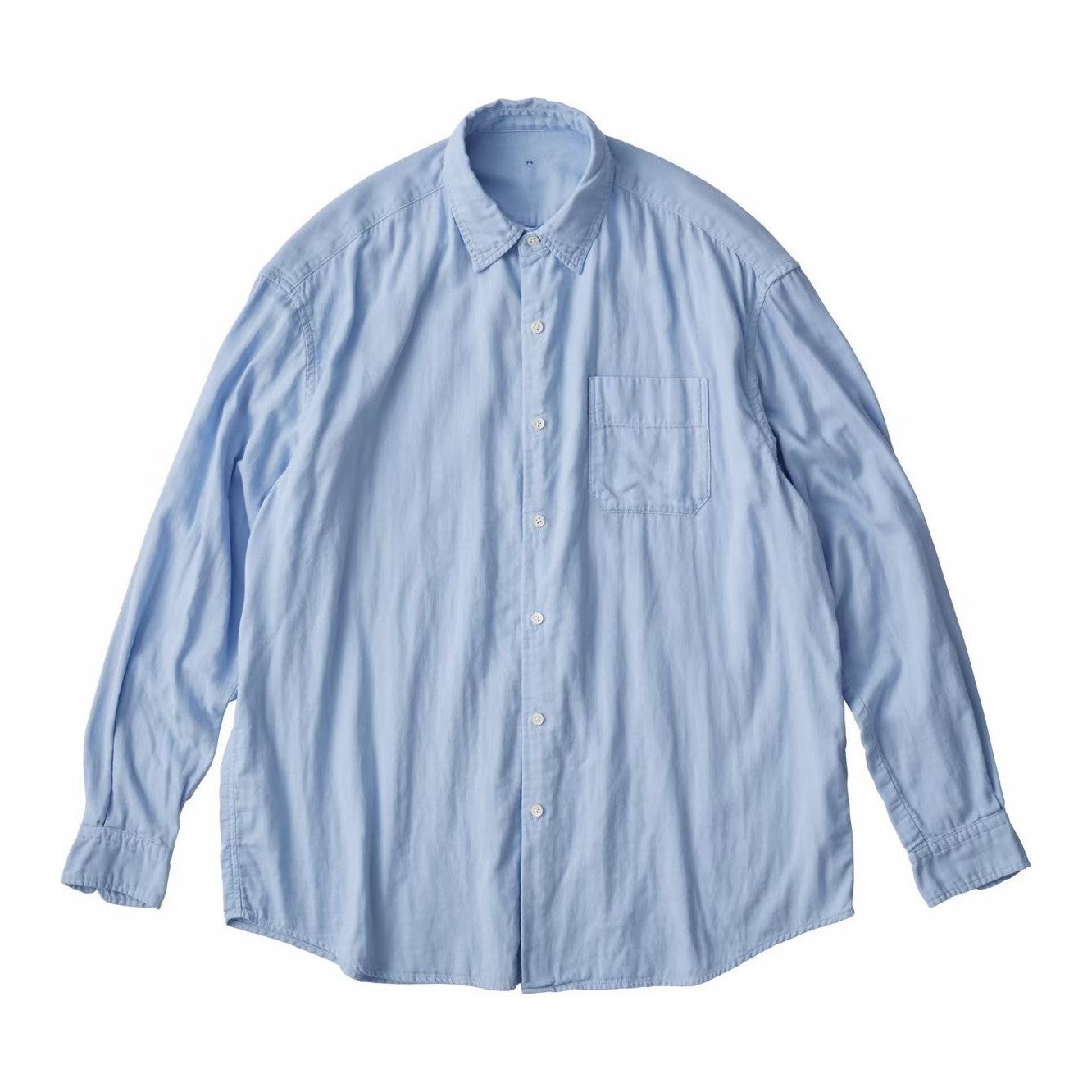 SUVIN GOLD GAUZE CLASSIC SHIRT W/PLATINUM CHARM