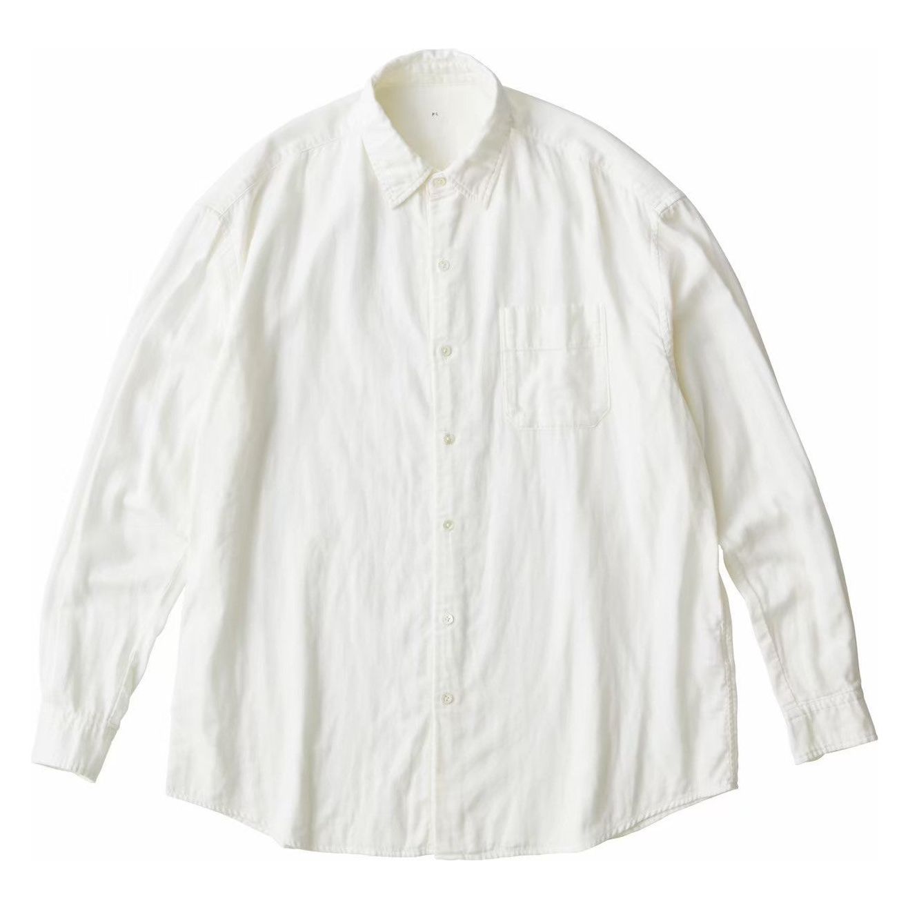 SUVIN GOLD GAUZE CLASSIC SHIRT W/PLATINUM CHARM