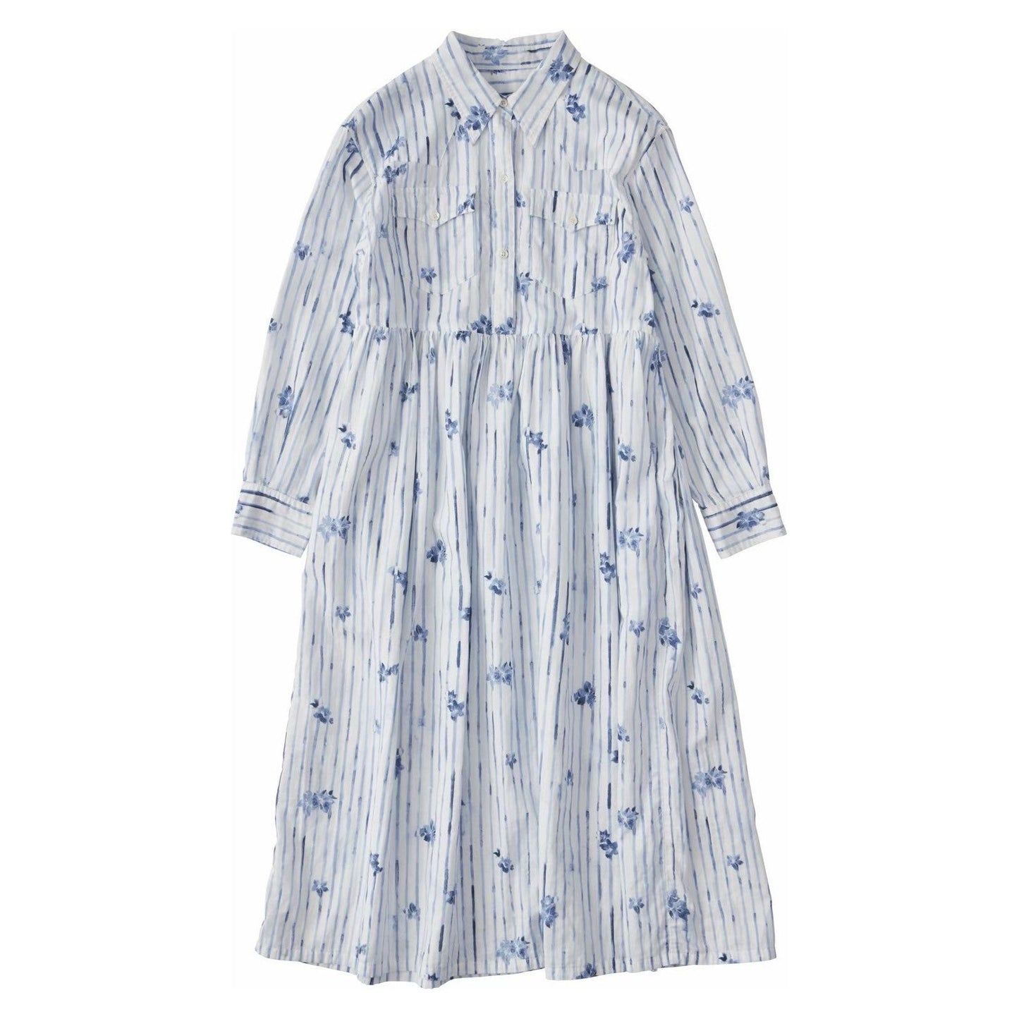 水彩 STRIPE ELLY DRESS