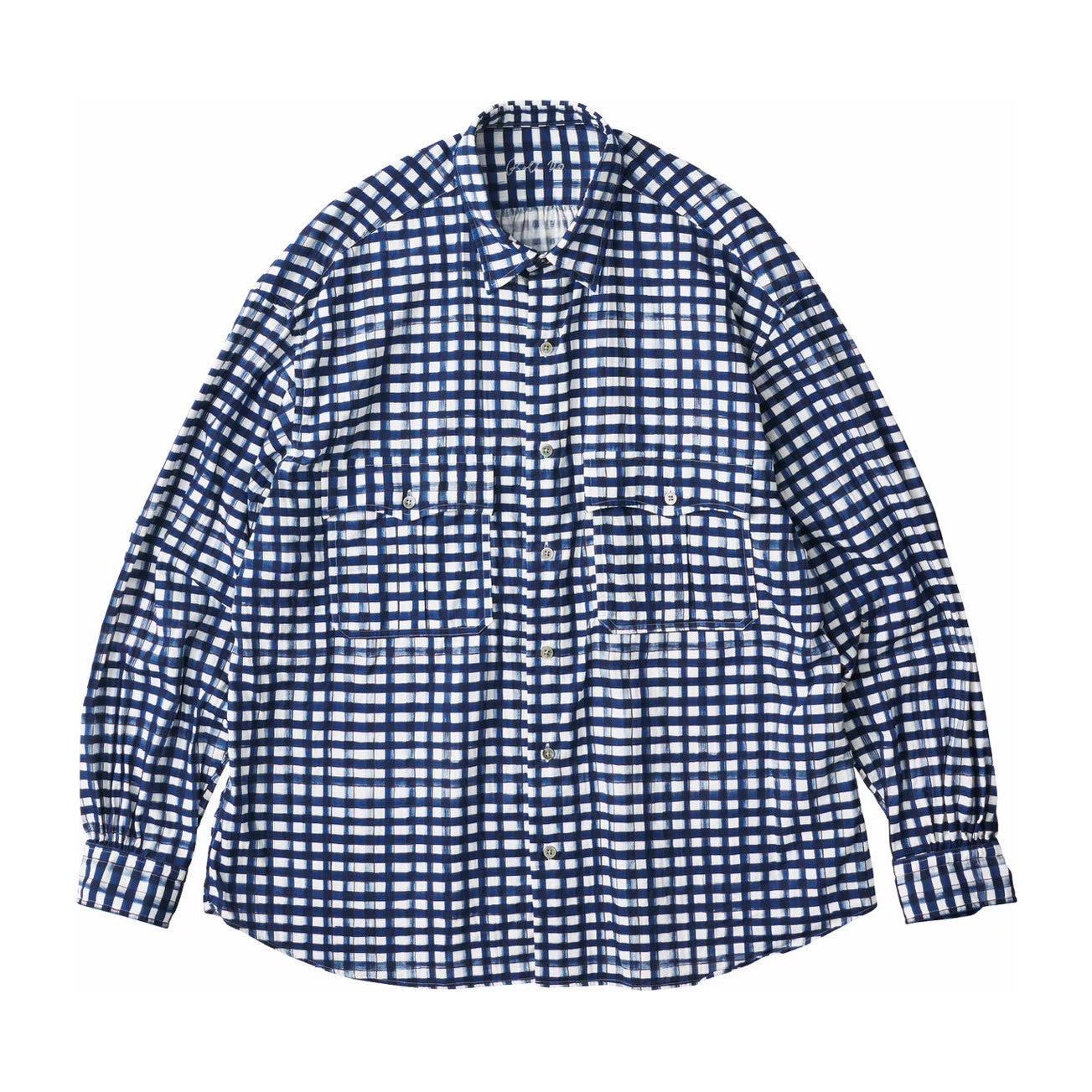 ROLL UP 水彩 GINGHAM SHIRT