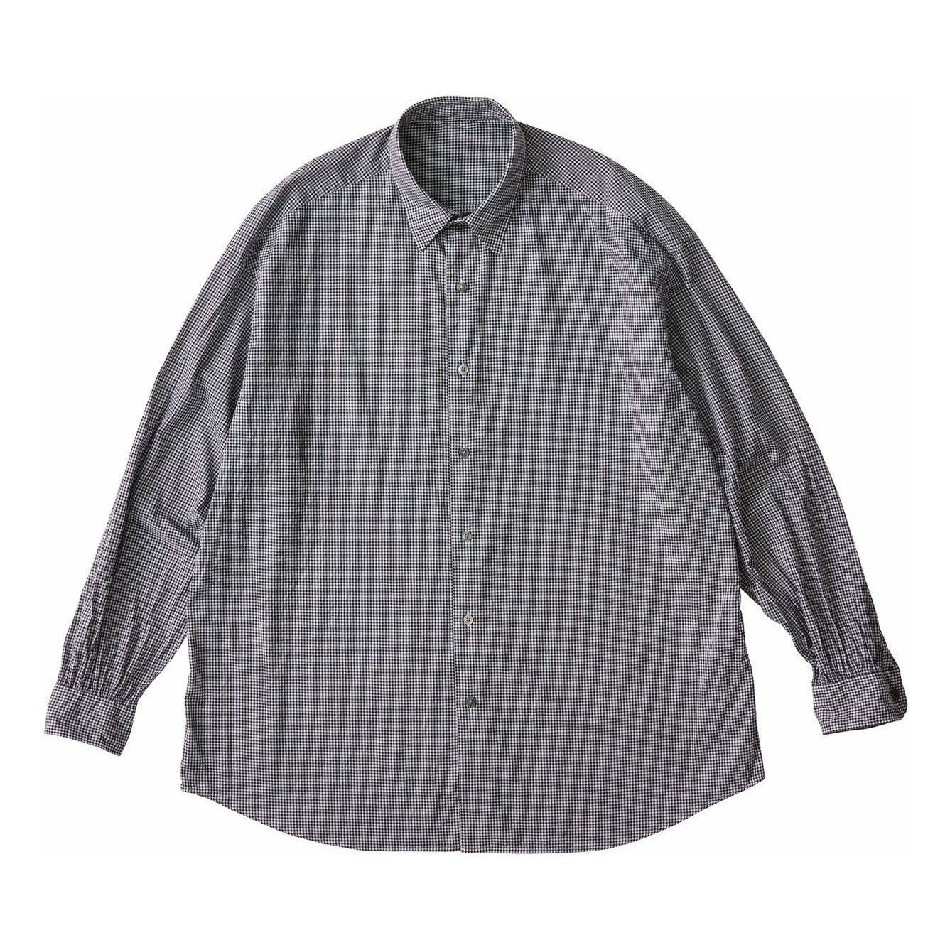 DIRECTOR`S GINGHAM CHECK SHIRT (PC ORIGINAL 140/2) W/GOLD CUFFLINKS