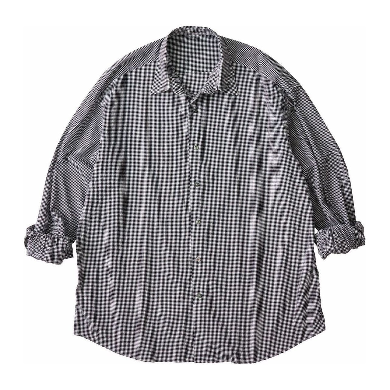 DIRECTOR`S GINGHAM CHECK SHIRT (PC ORIGINAL 140/2) W/GOLD CUFFLINKS