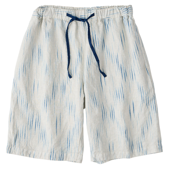 OLD FRANCE INDIGO PRINT SHORTS