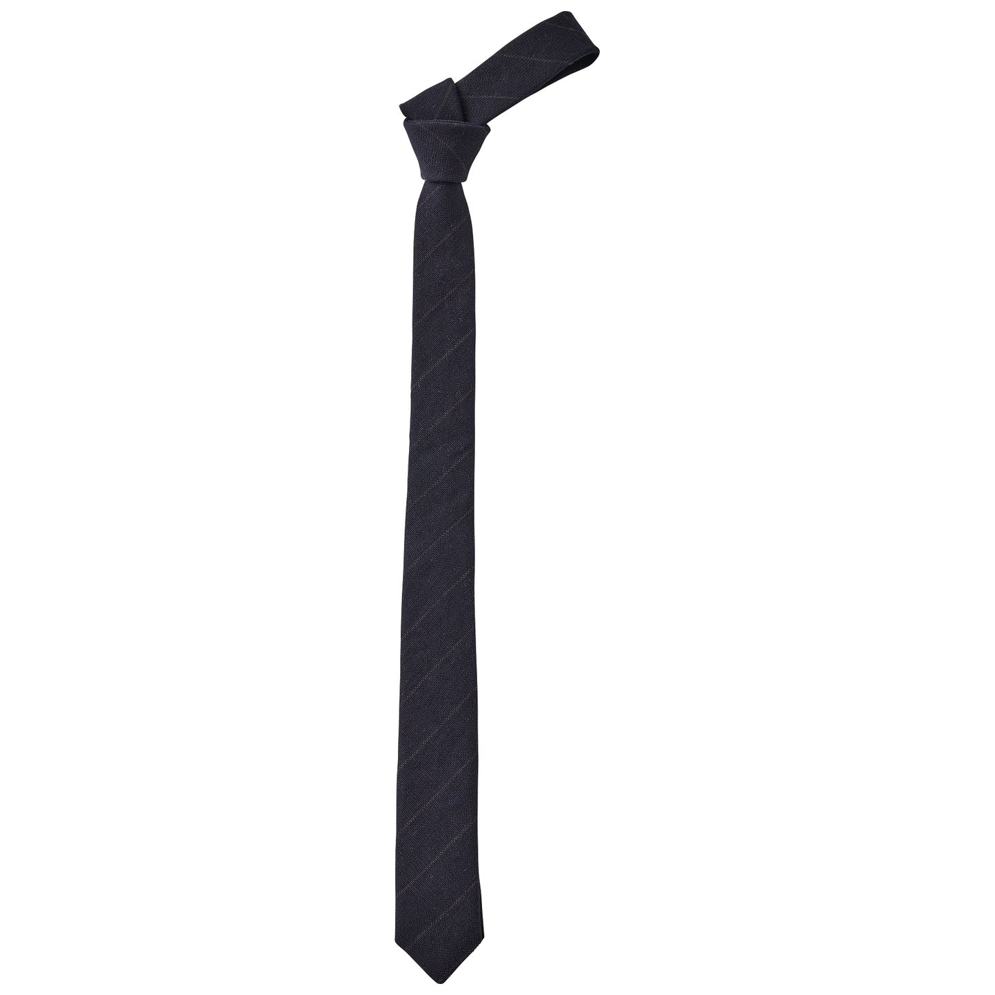 PIN STRIPE LINEN COTTON TIE