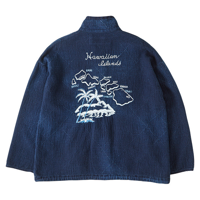 NEW SASHIKO LIGHT OLD HAWAII ZIP UP JACKET