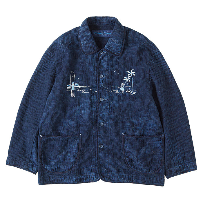 NEW SASHIKO LIGHT OLD HAWAII FRENCH JACKET WATCH CHAIN ITEM