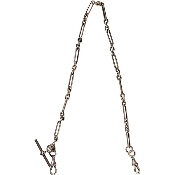 SILVER ROYALTY 3 WAY WATCH CHAIN SINGLE