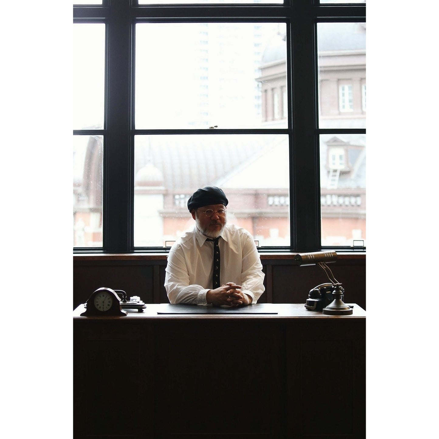 DIRECTOR`S SHIRT (ALUMO 170/2) W/GOLD CUFFLINKS