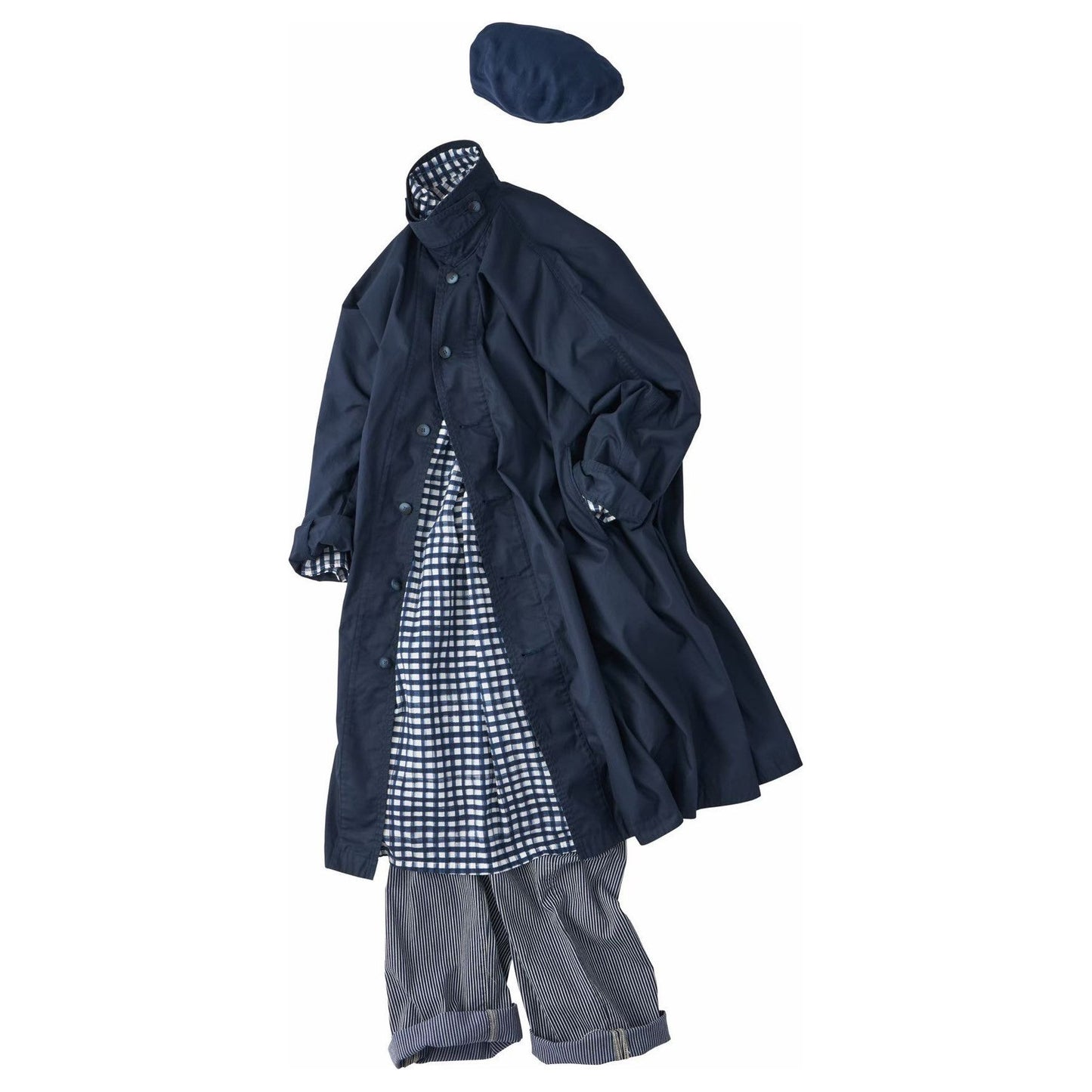 GABARDINE SWING COAT