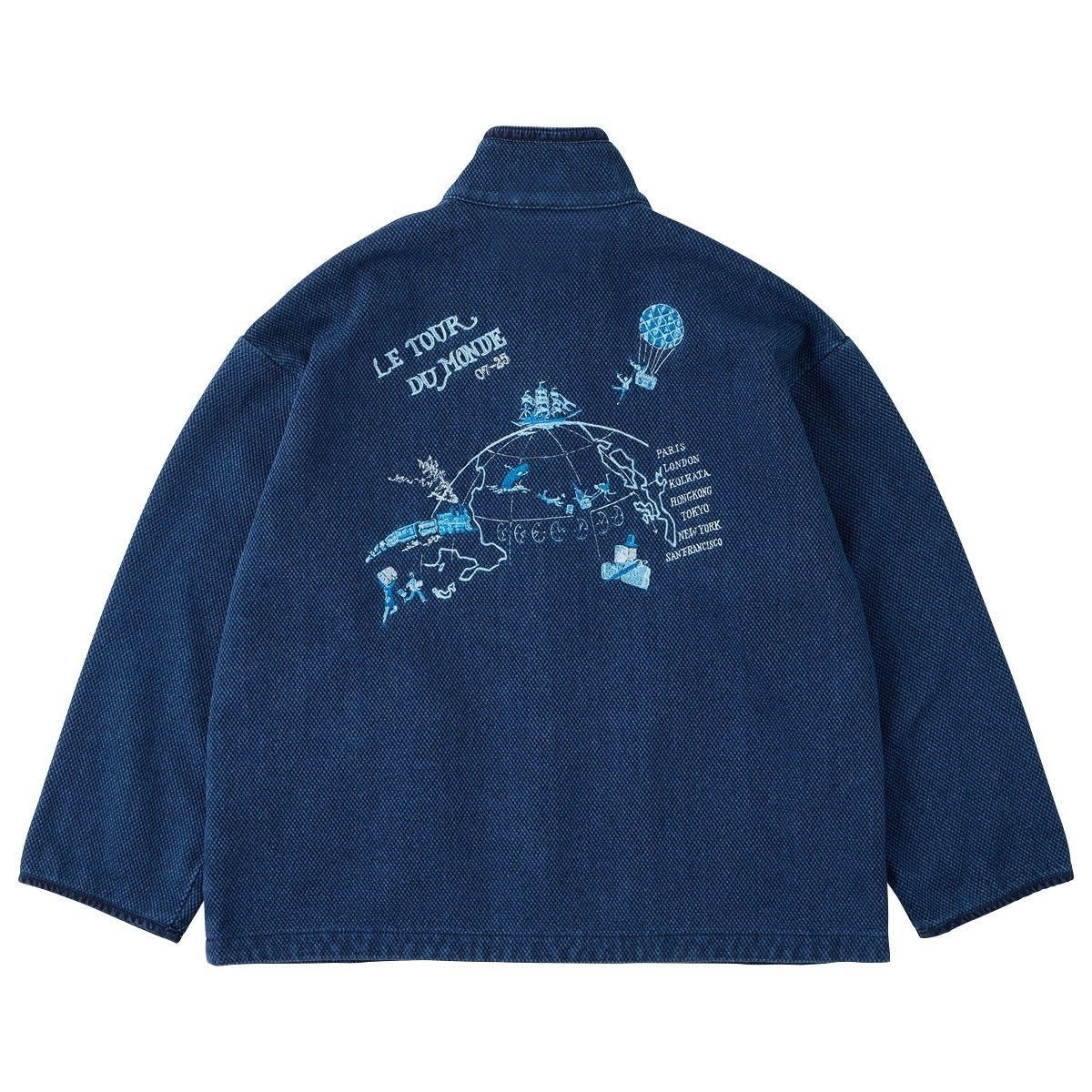 PC KENDO ZIP UP JACKET EMBROIDERY (LE TOUR DU MONDE)
