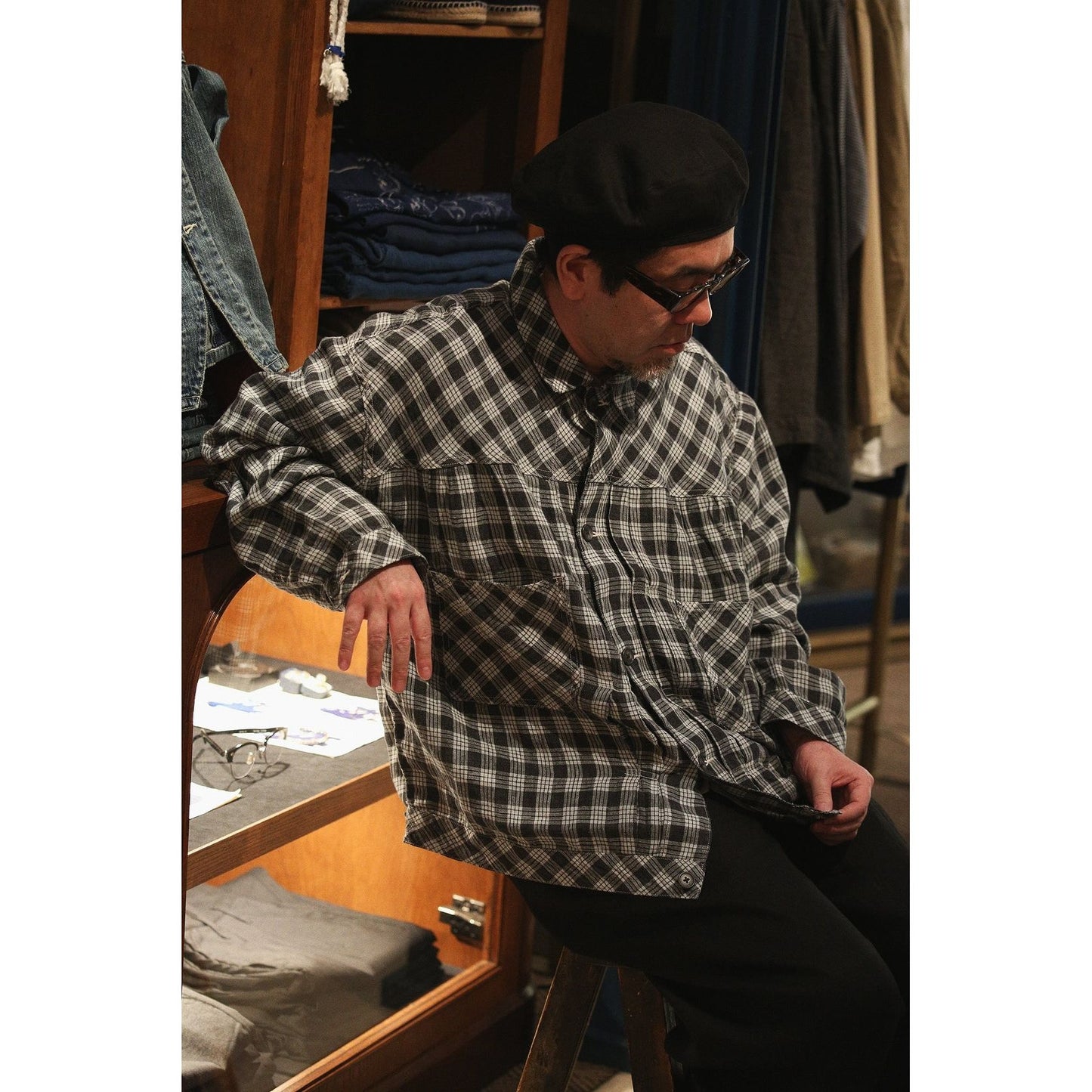 LINEN PALAKA SHORT JACKET