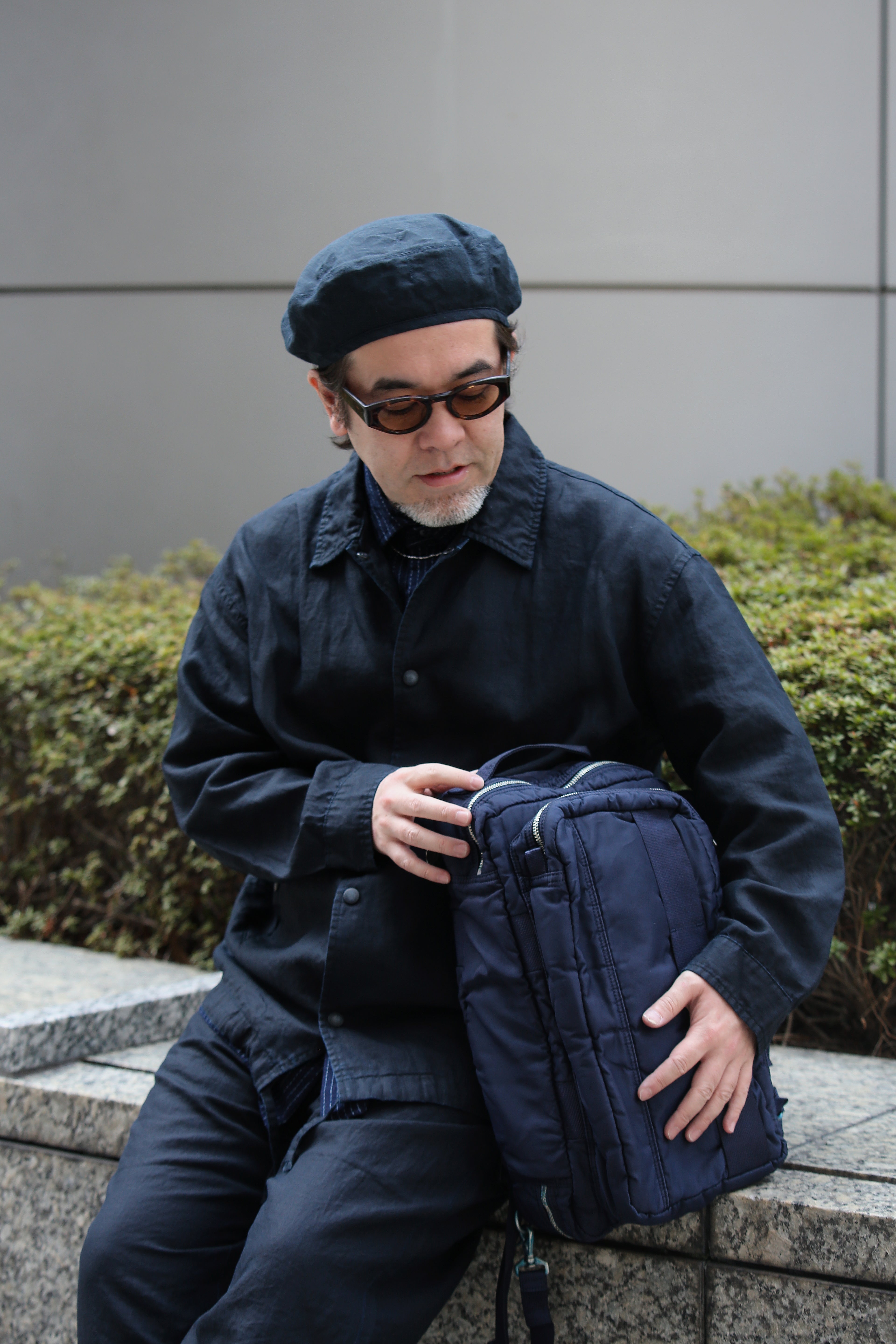 H/W INDIGO POLO SHIRT – CLASSIC GENTLEMAN PORTER CLASSIC TOKYO