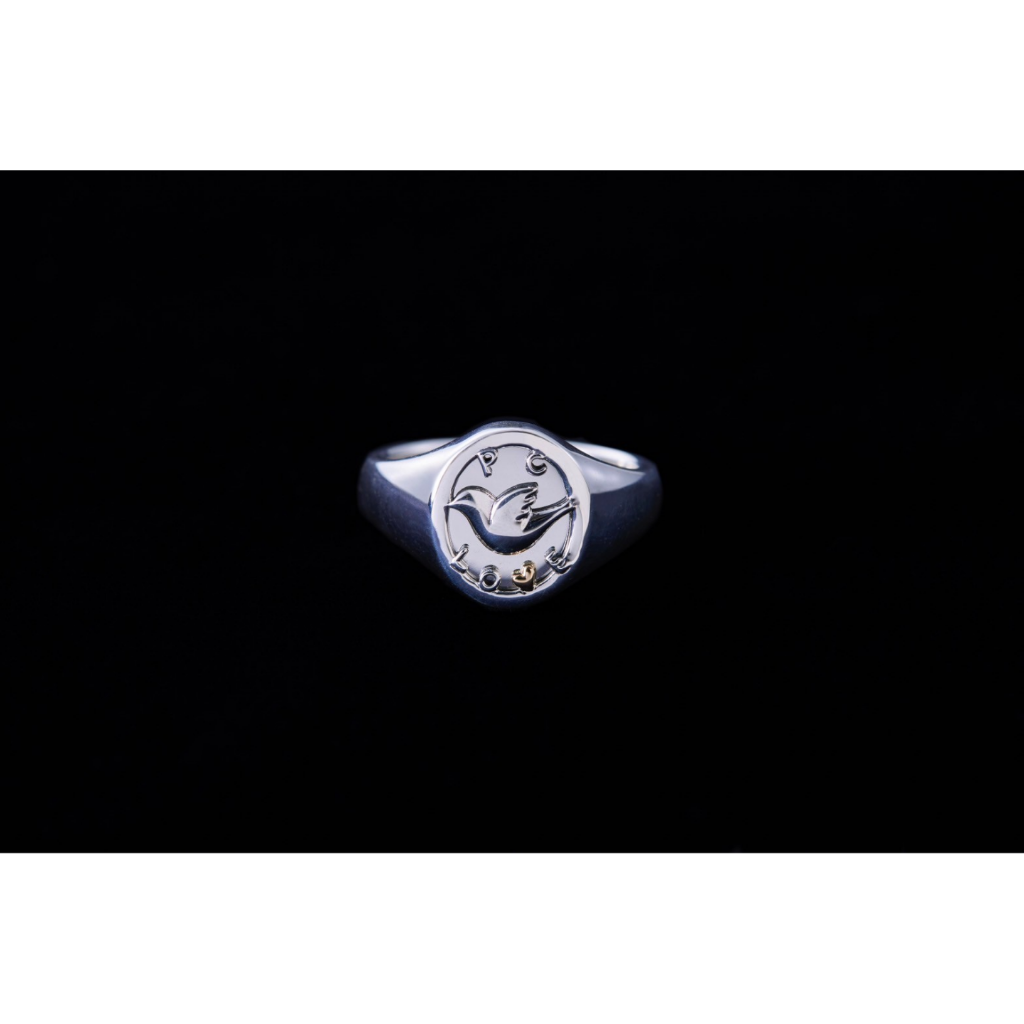 SILVER BIRD RING W/GOLD – CLASSIC GENTLEMAN PORTER CLASSIC SILVER BIRD RING W/GOLD – CLASSIC GENTLEMAN PORTER CLASSIC