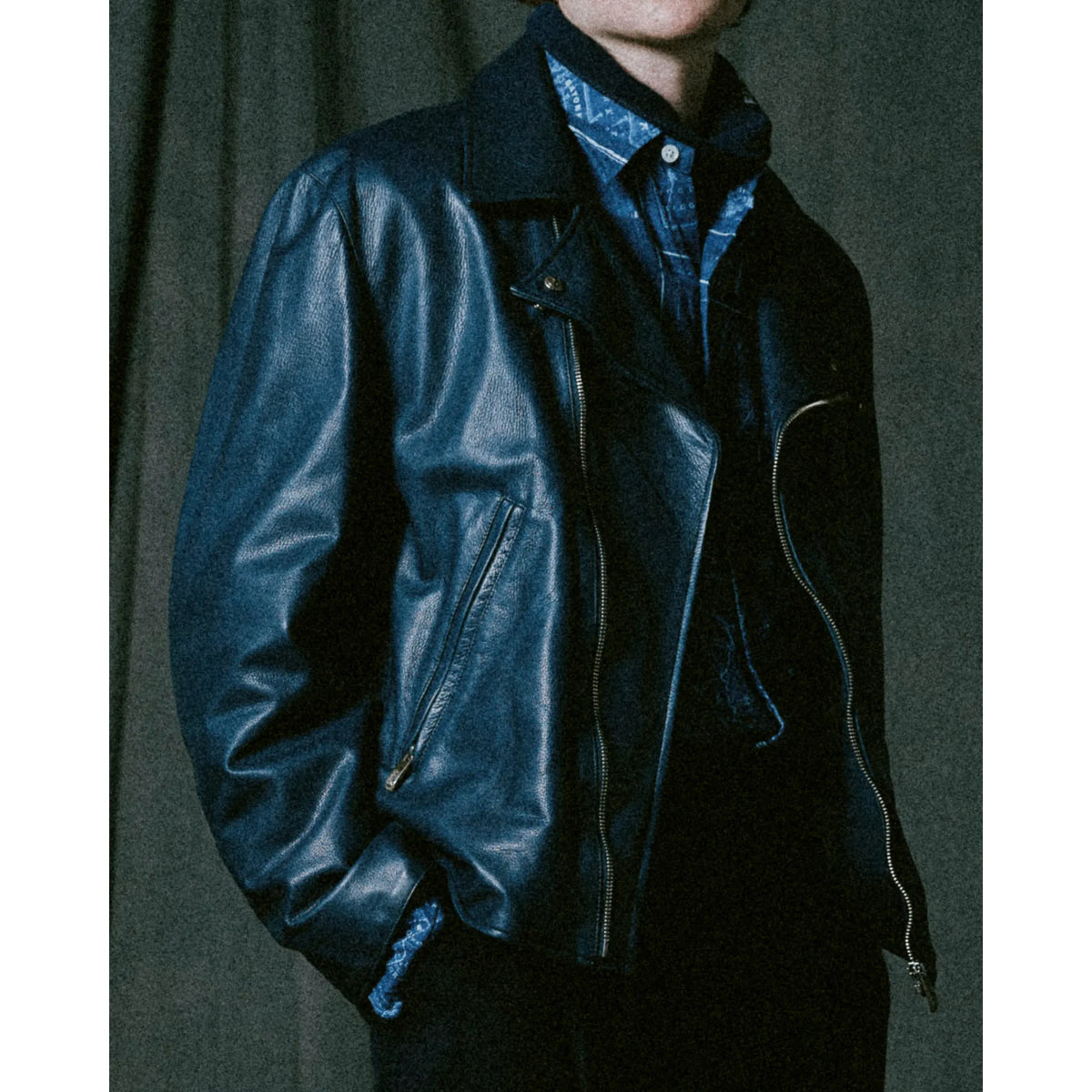 PC RIDERS JACKET W/LOVE & PEACE SILVER