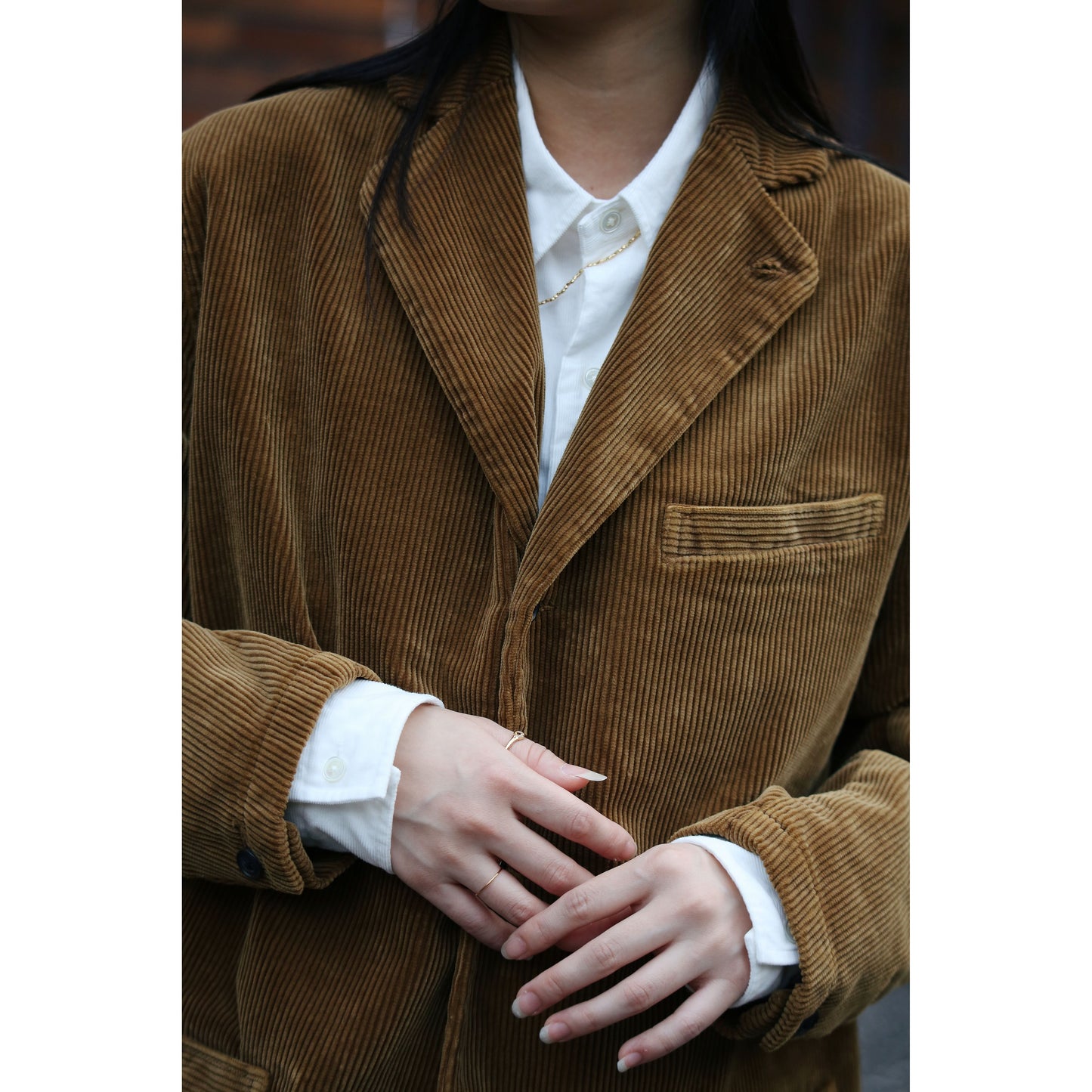 "TOKYO MARUNOUCHI EXCLUSIVE" CORDUROY CLEMENCEAU JACKET WATCH CHAIN ITEM