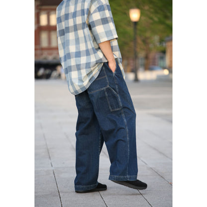 H/W INDIGO CHECK BEAT WRITER SHIRT