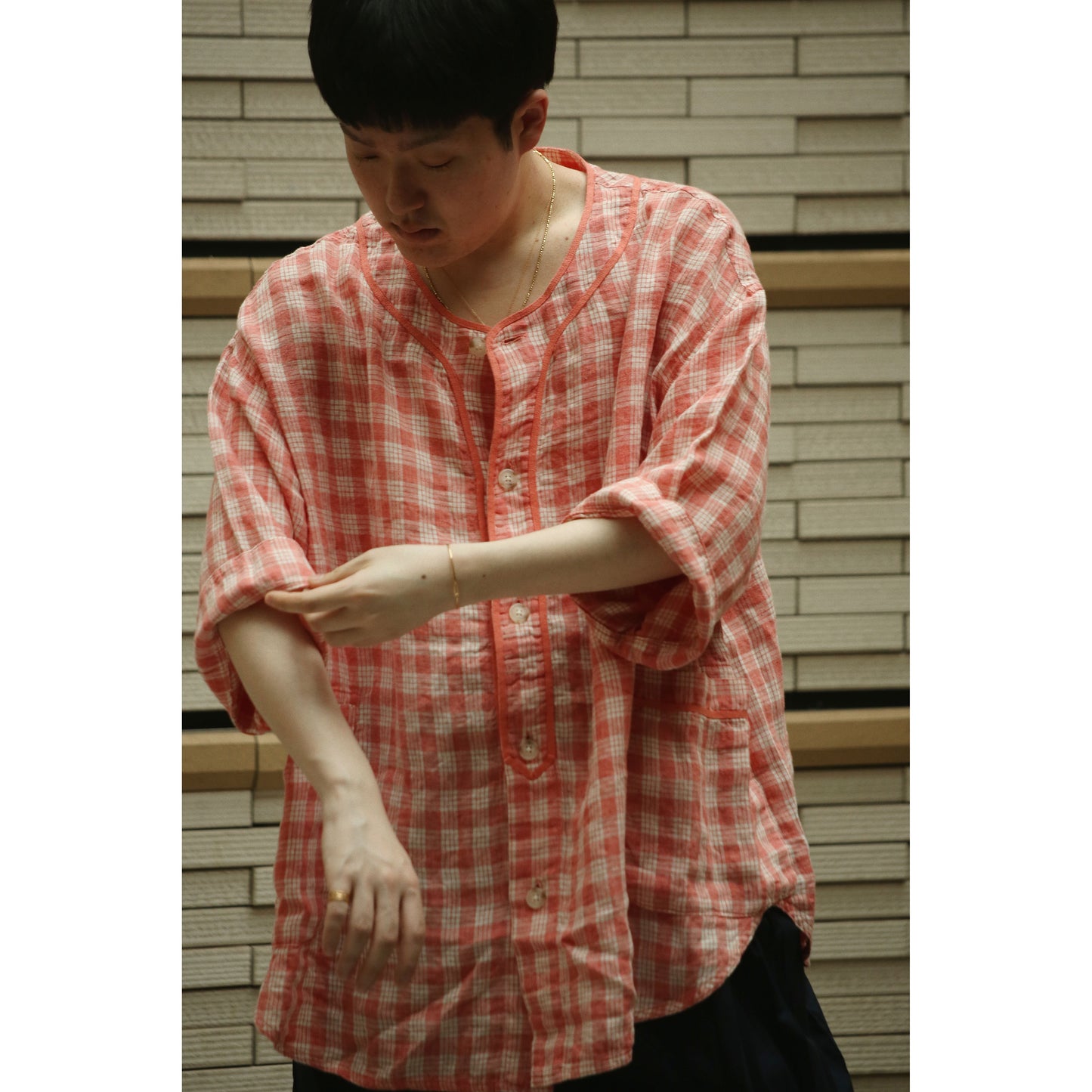 "PC EXCLUSIVE" LINEN PALAKA BASEBALL SHIRT