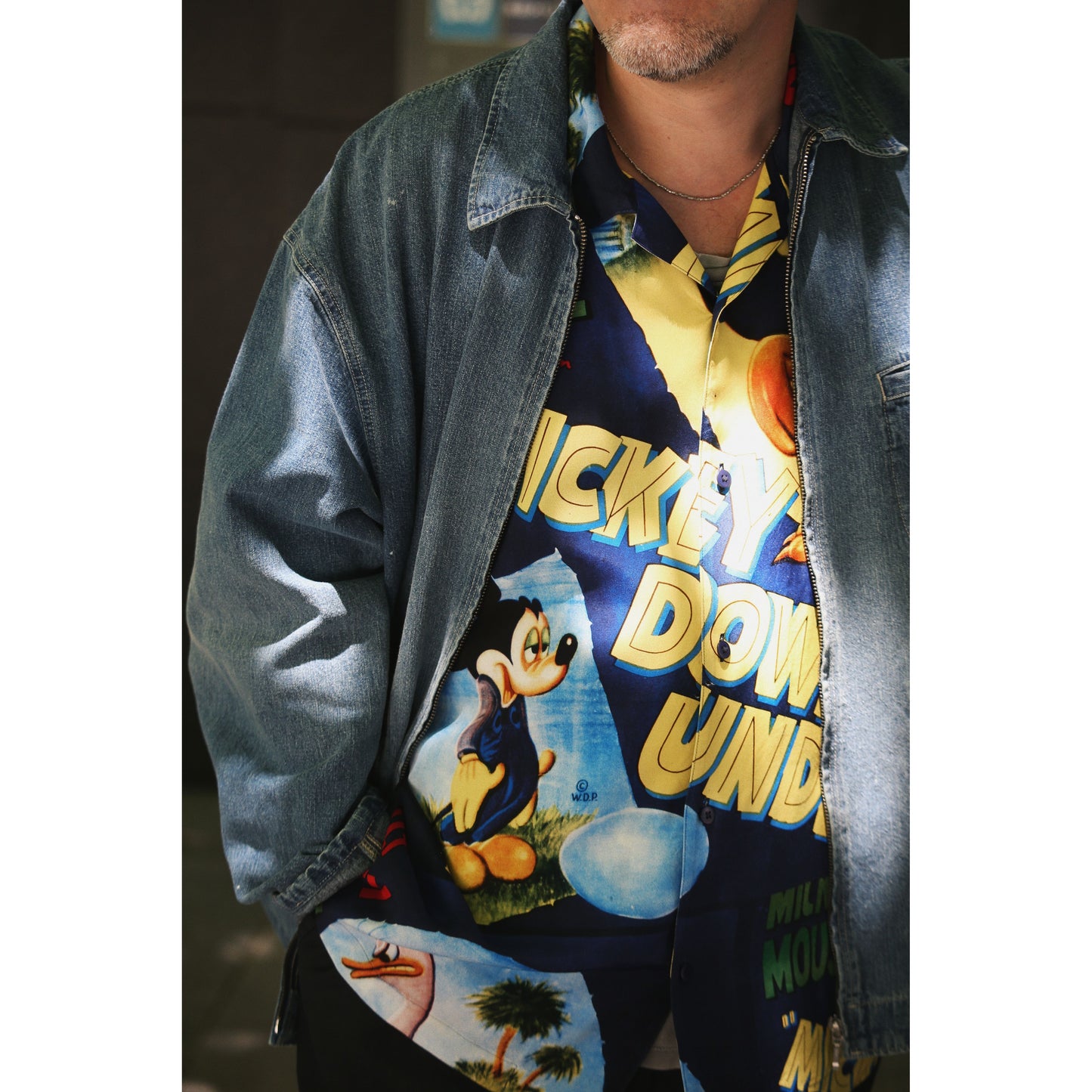 DISNEY VP / PC ALOHA COLLECTION ALOHA SHIRT / MICKEY & BIRD