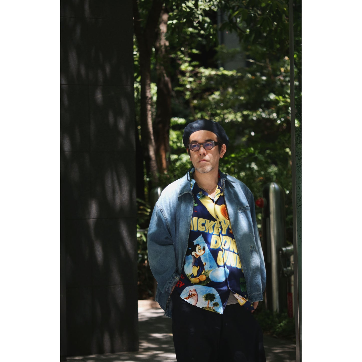 DISNEY VP / PC ALOHA COLLECTION ALOHA SHIRT / MICKEY & BIRD