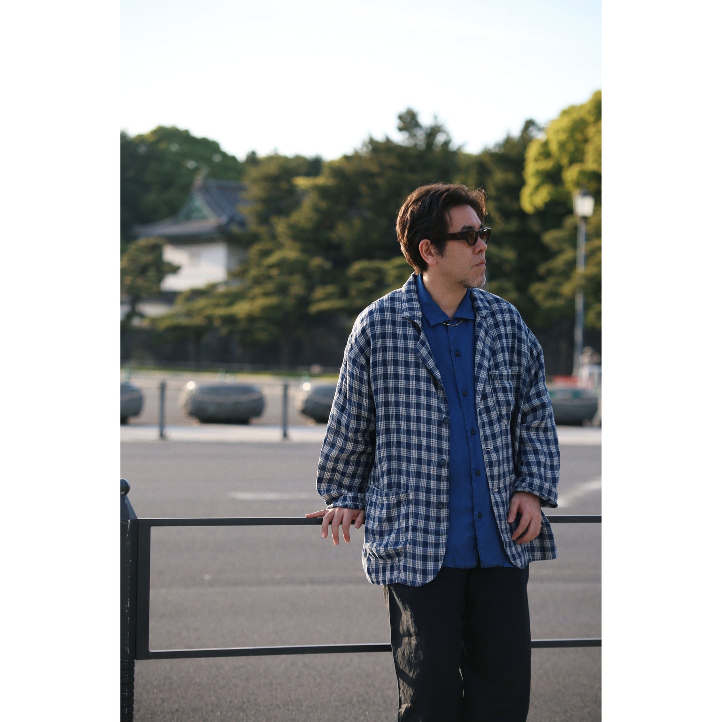 H/W INDIGO SILK SHIRT