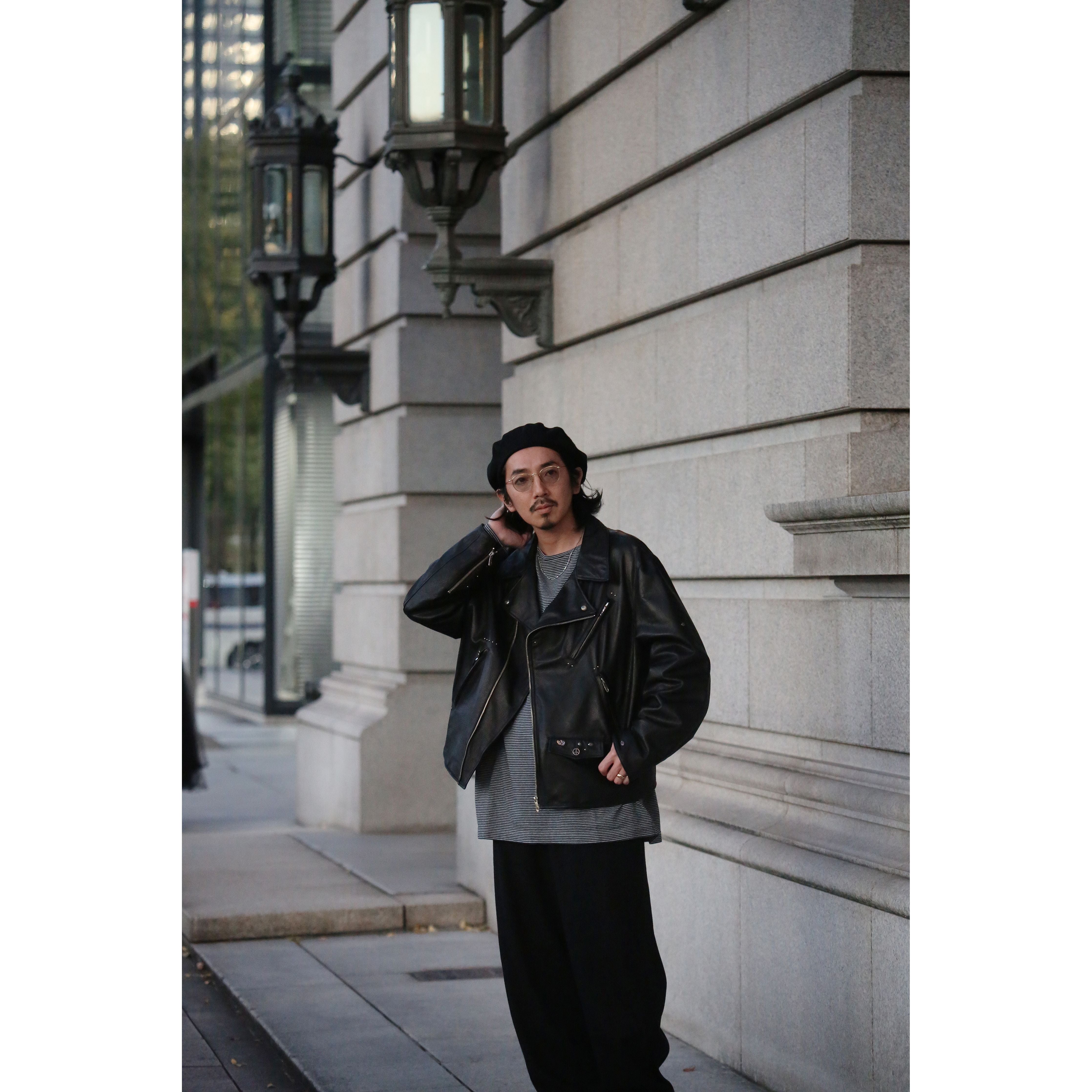 PC RIDERS JACKET W/LOVE & PEACE SILVER CUSTOM 001 (LIMITED