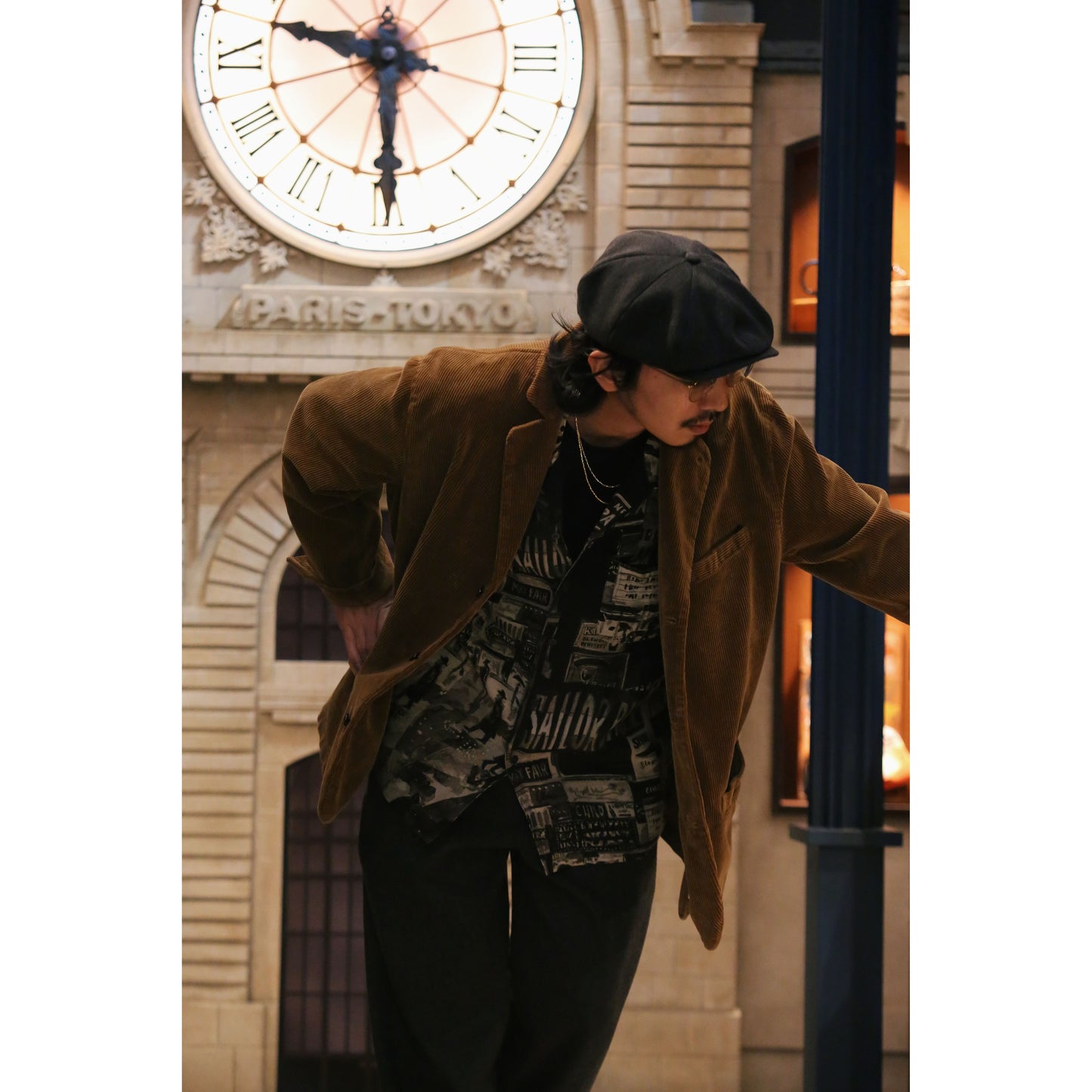 "TOKYO MARUNOUCHI EXCLUSIVE" CORDUROY CLEMENCEAU JACKET WATCH CHAIN ITEM