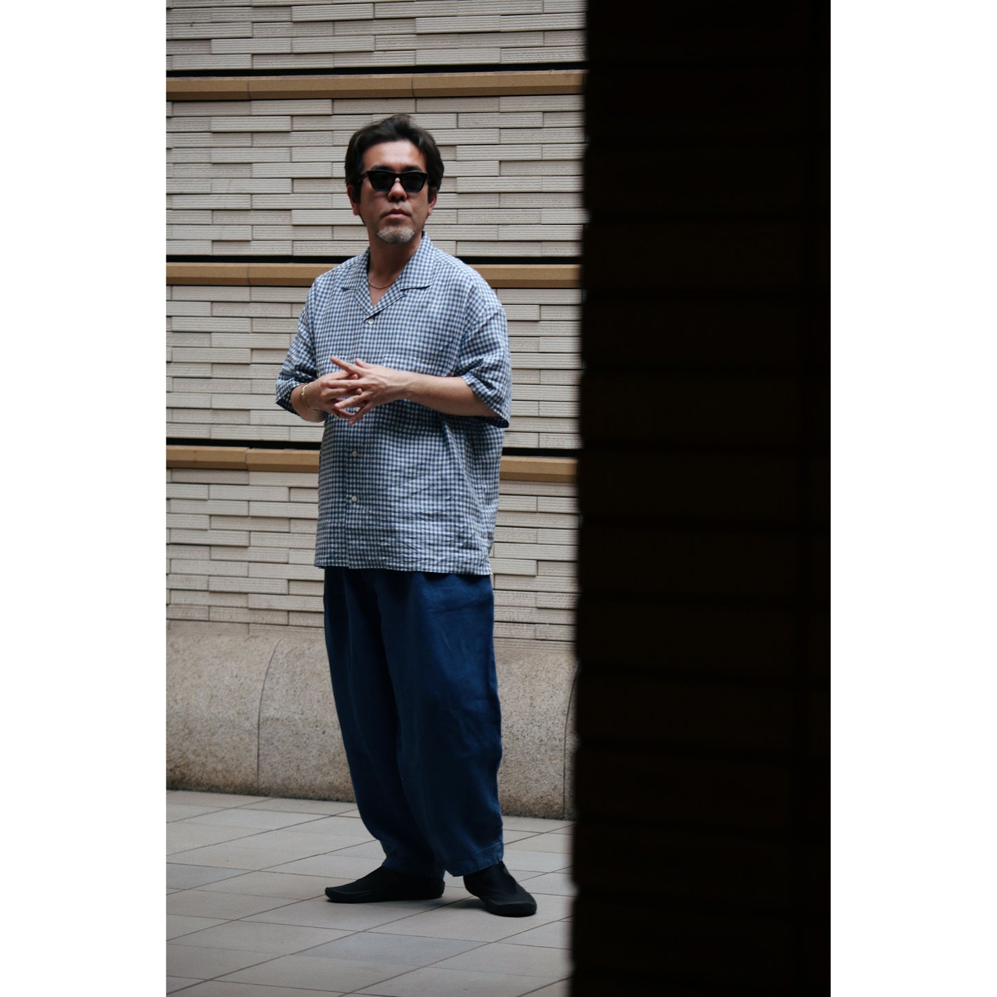 INDIGO LINEN BEBOP PANTS 2026