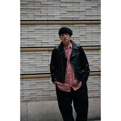 ROLL UP LINEN GINGHAM CHECK SHIRT
