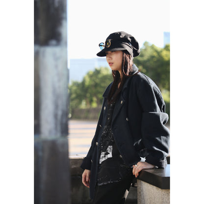 PC KENDO DOUBLE CAR JACKET W/ SILVER BUTTONS