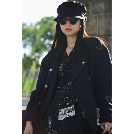 PC KENDO DOUBLE CAR JACKET W/ SILVER BUTTONS