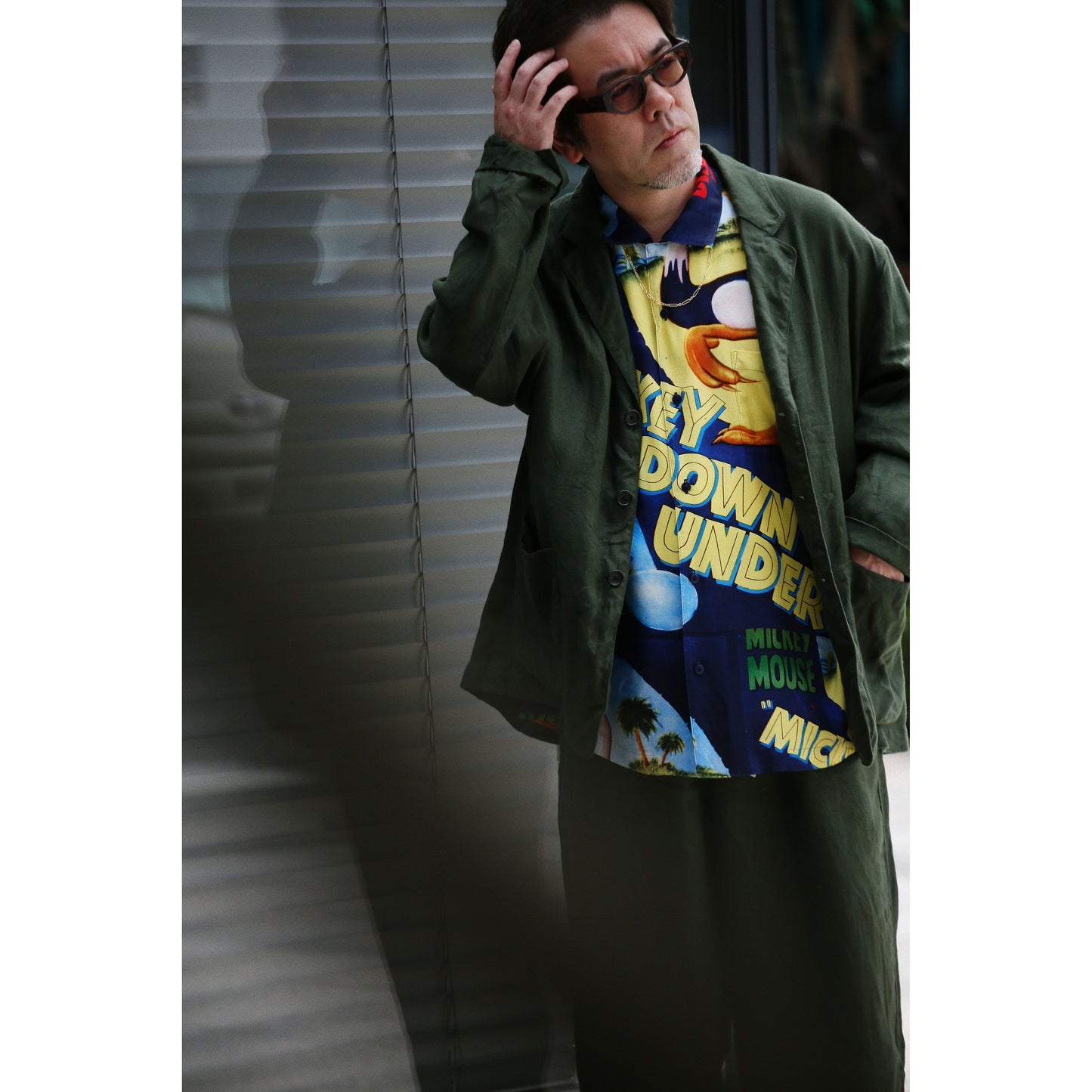 DISNEY VP / PC ALOHA COLLECTION ALOHA SHIRT / MICKEY & BIRD