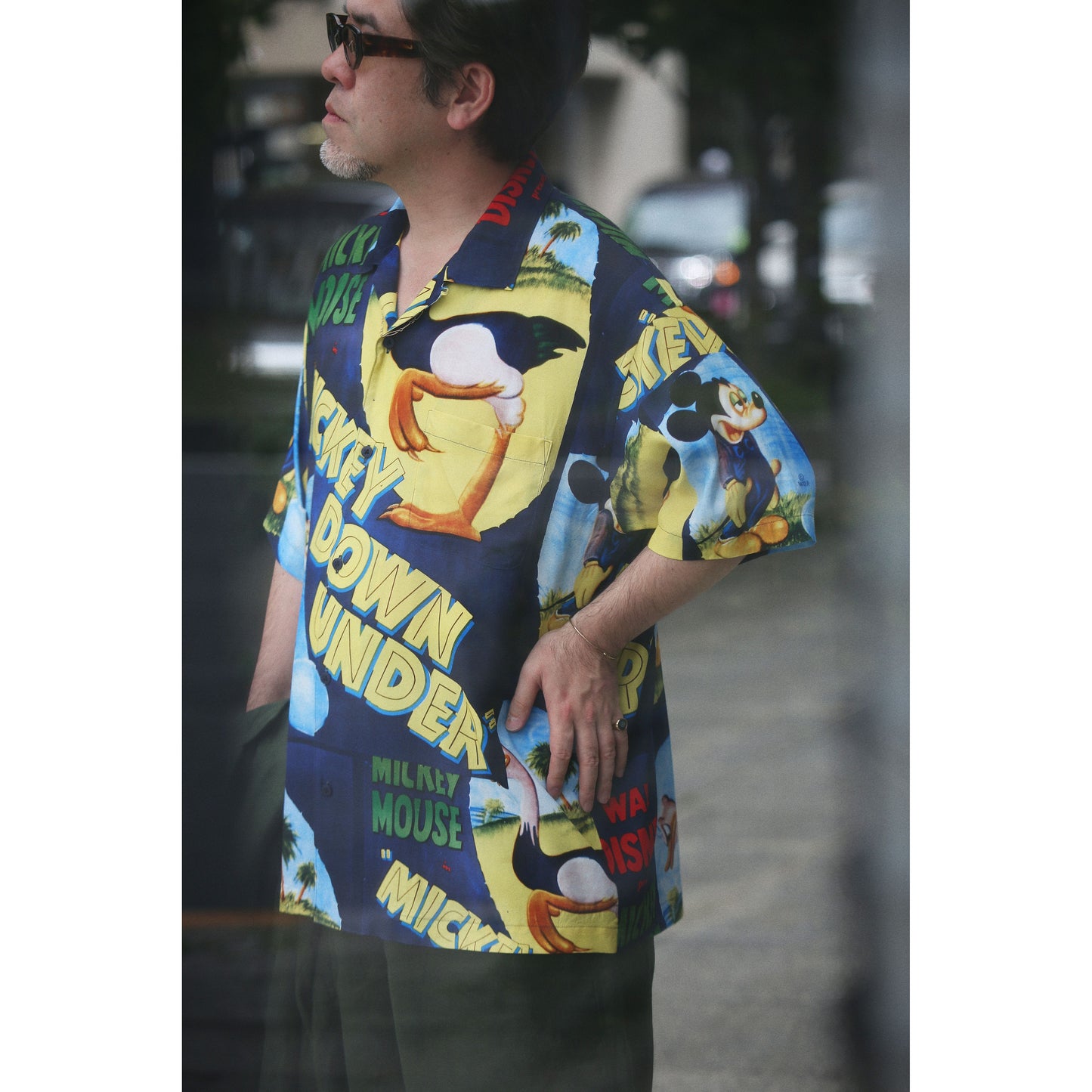 DISNEY VP / PC ALOHA COLLECTION ALOHA SHIRT / MICKEY & BIRD