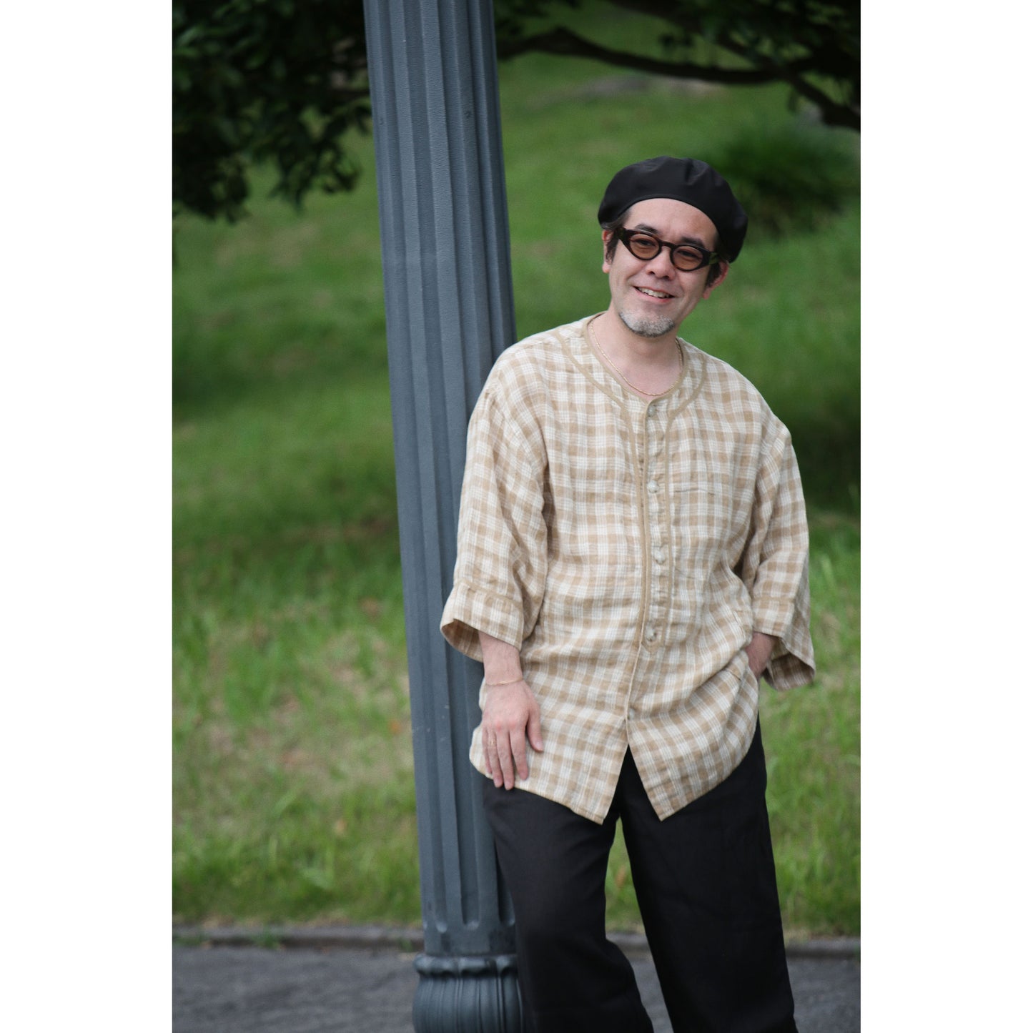 "PC EXCLUSIVE" LINEN PALAKA BASEBALL SHIRT