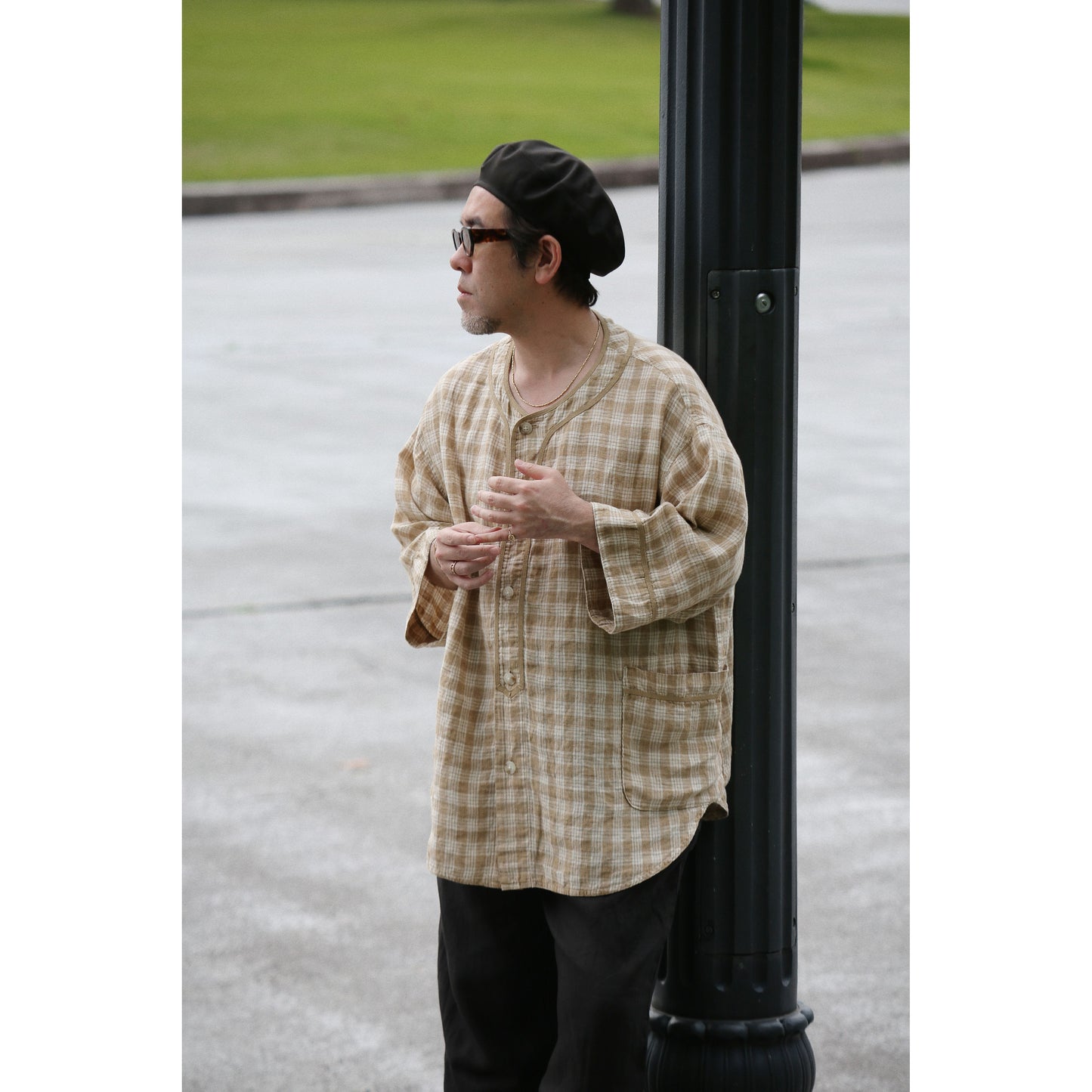 "PC EXCLUSIVE" LINEN PALAKA BASEBALL SHIRT