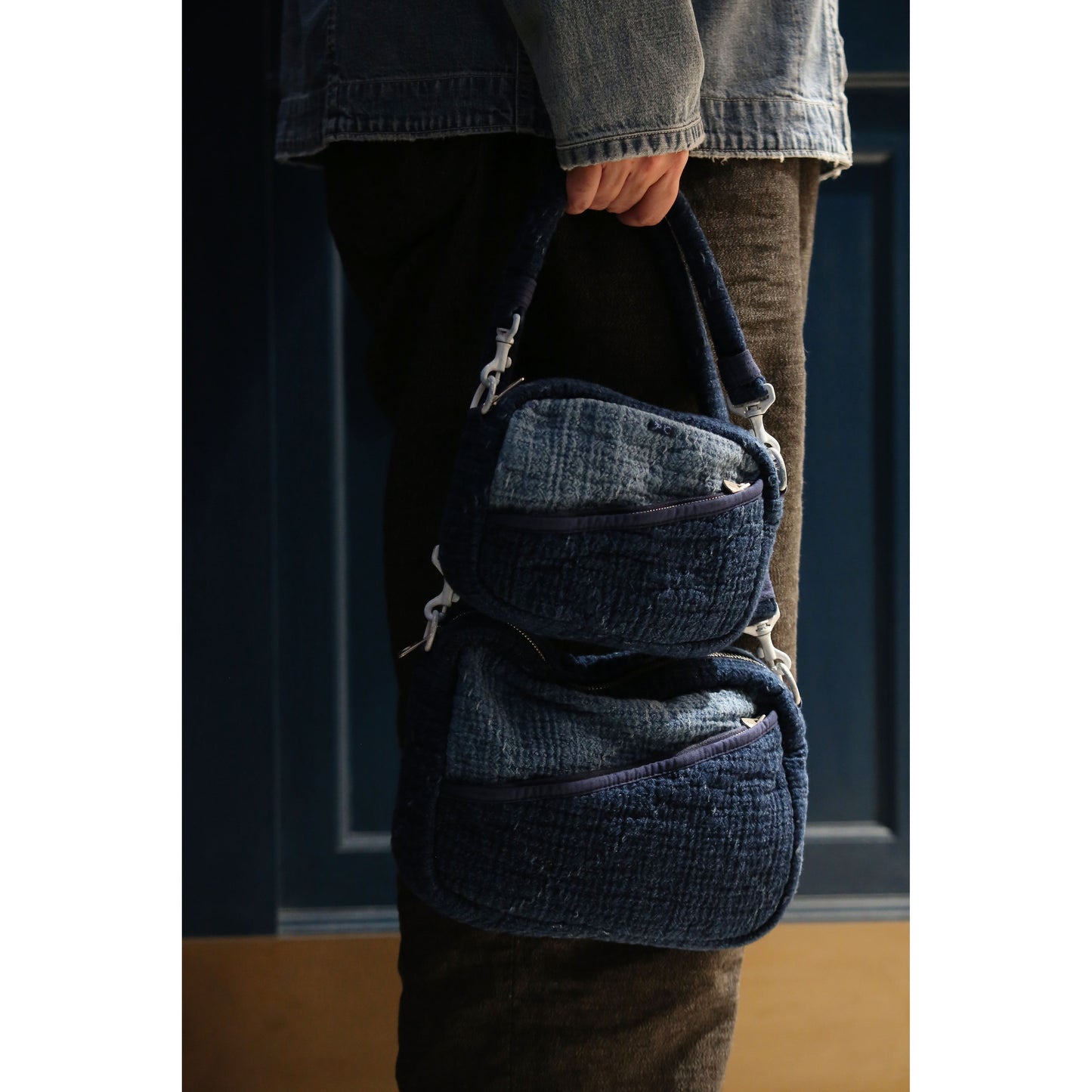 PC SASHIKO SHOULDER BAG M