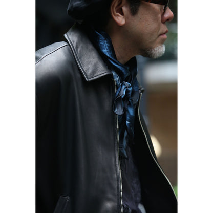 LEATHER ZIP UP JACKET W/LOVE & PEACE SILVER (ENTREFINO)